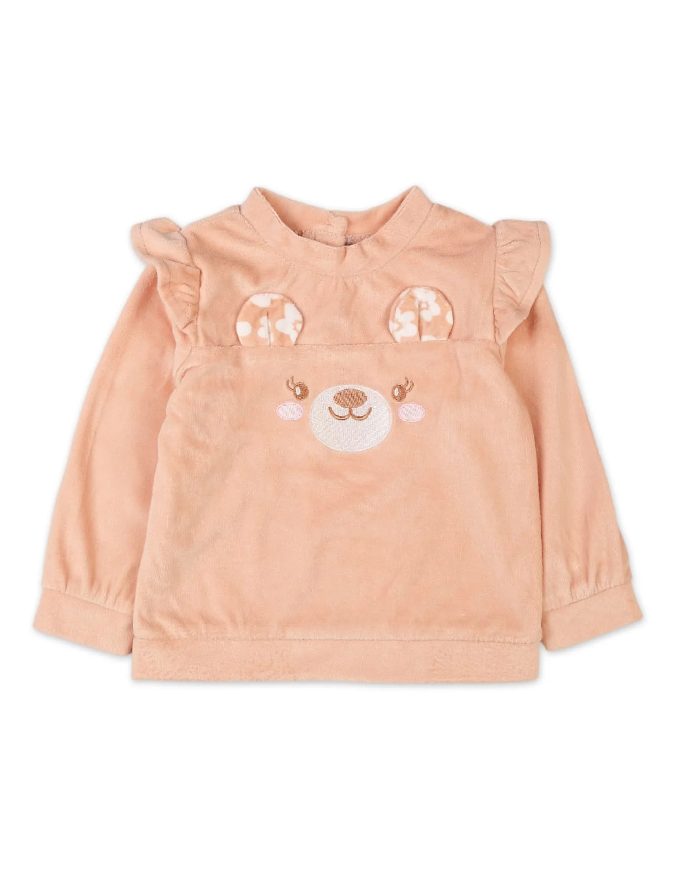 2 Pieces Winter Coordinated Sets Bambies Floral Peach at Zubaidas - Image 2