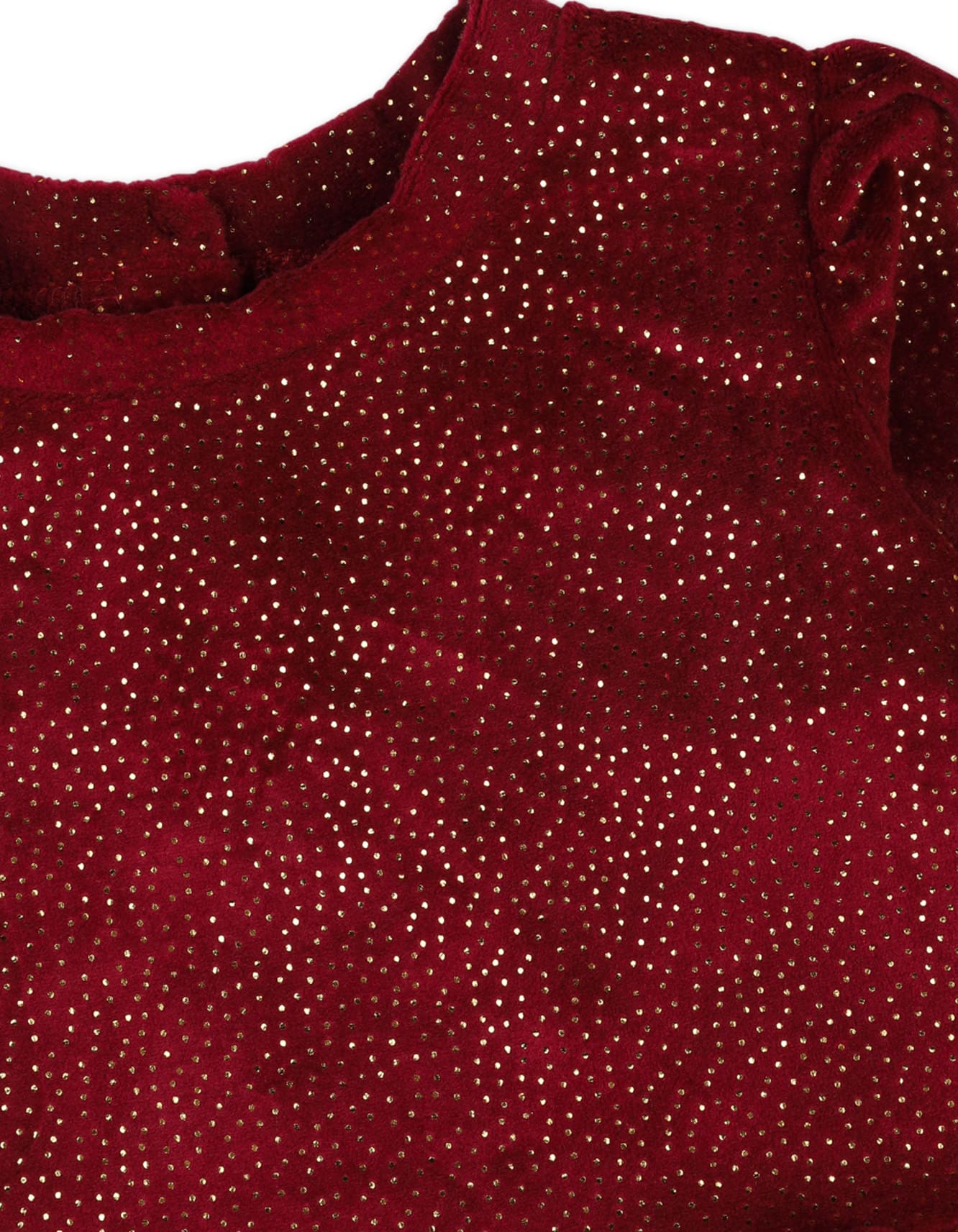 2 Pieces Winter Layette Sets Bambies Glitter Maroon at Zubaidas - Image 3