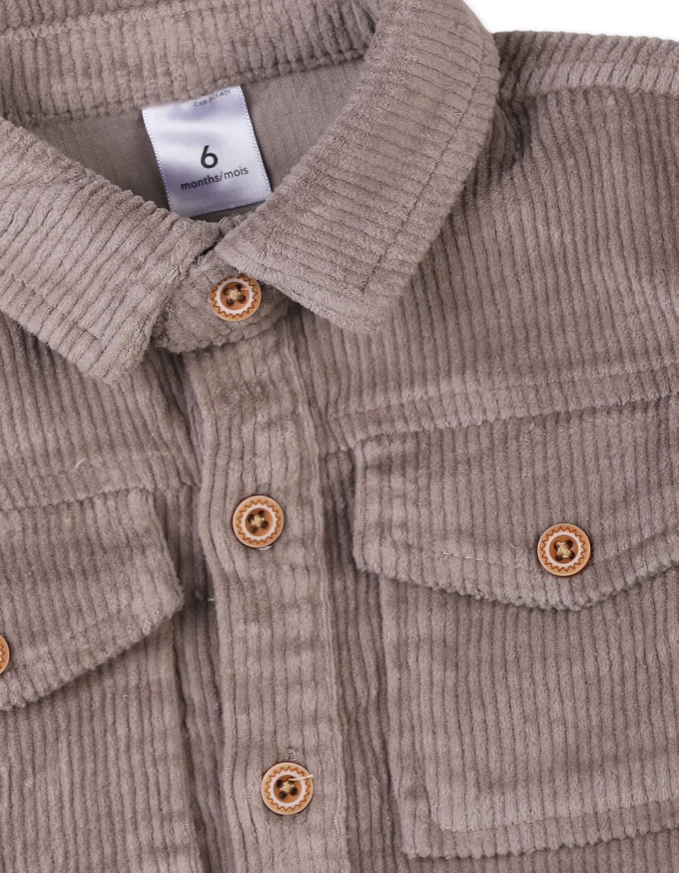 2 Pieces Winter Suit Sets Bambies Brown and Beige at Zubaidas - Image 4