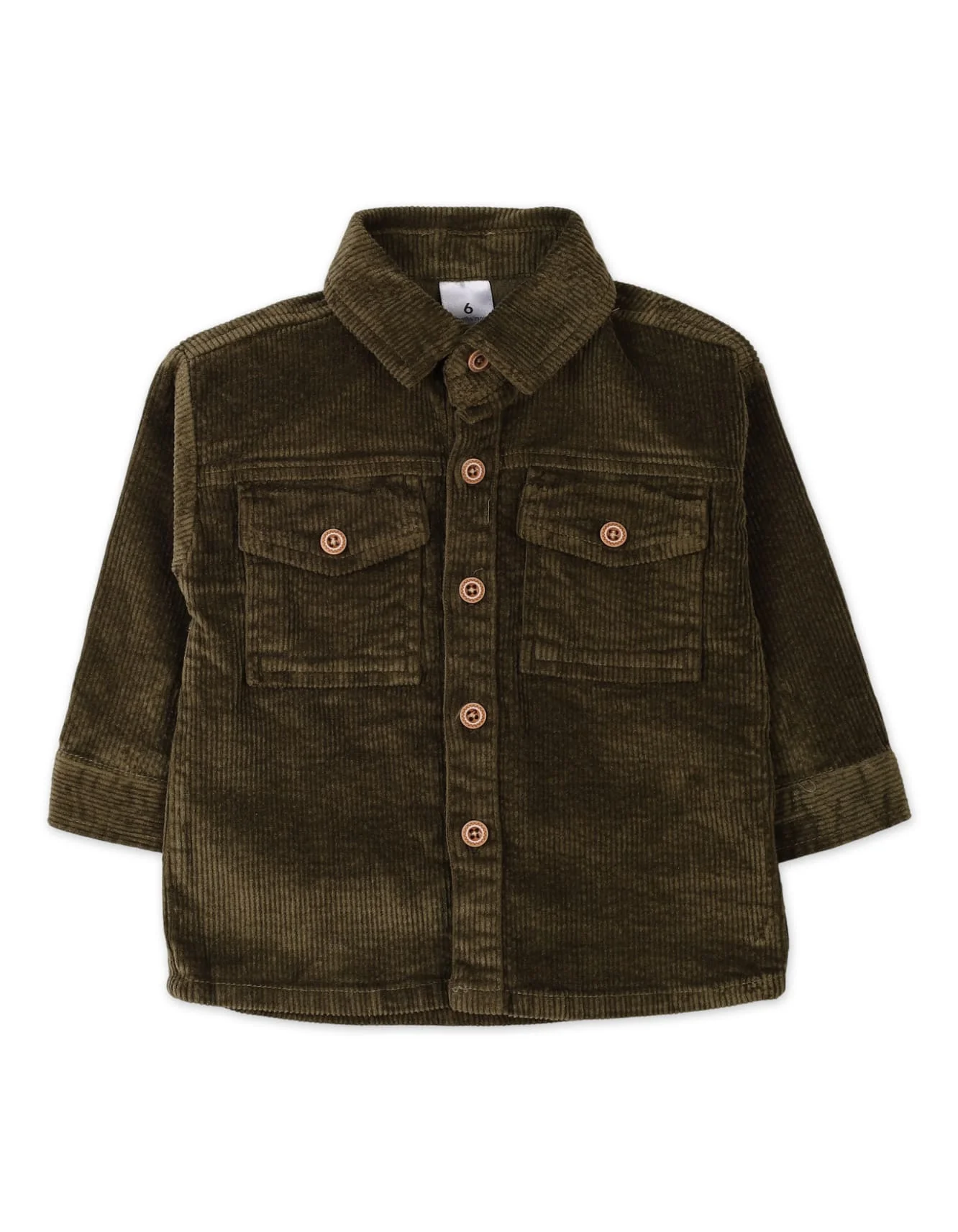 2 Pieces Winter Suit Sets Bambies Olive Green and Cream at Zubaidas - Image 2