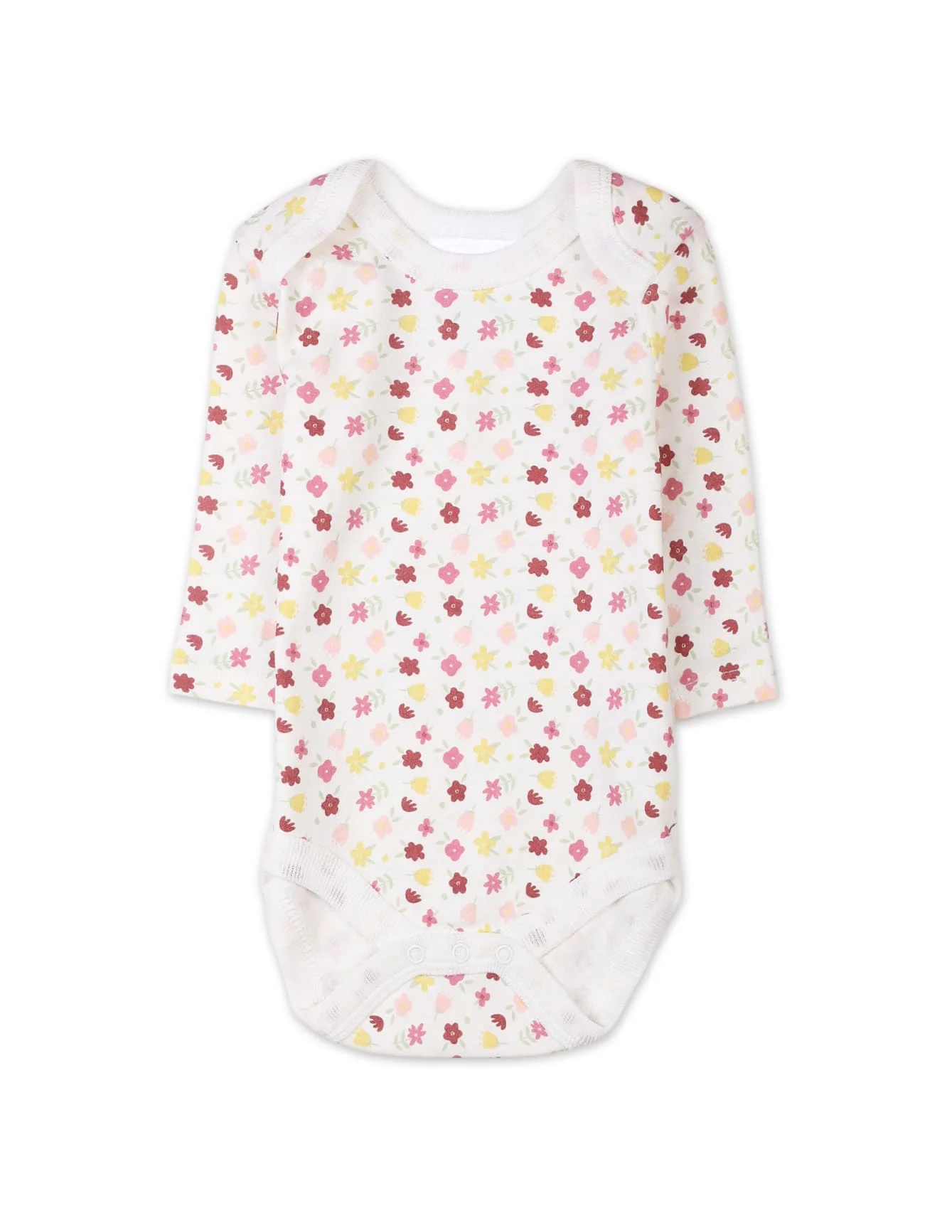 3 Pieces Winter Pinafore Dress Set Bambies Floral Pink at Zubaidas - Image 2