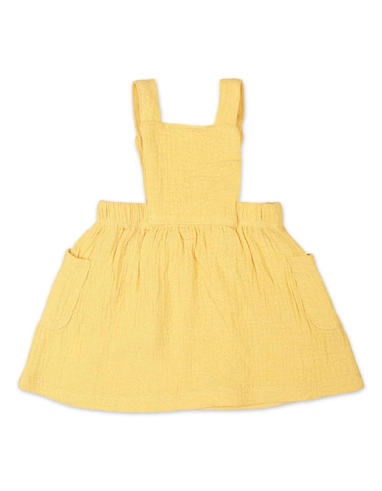 3 Pieces Winter Pinafore Dress Set Bambies Yellow at Zubaidas - Image 6