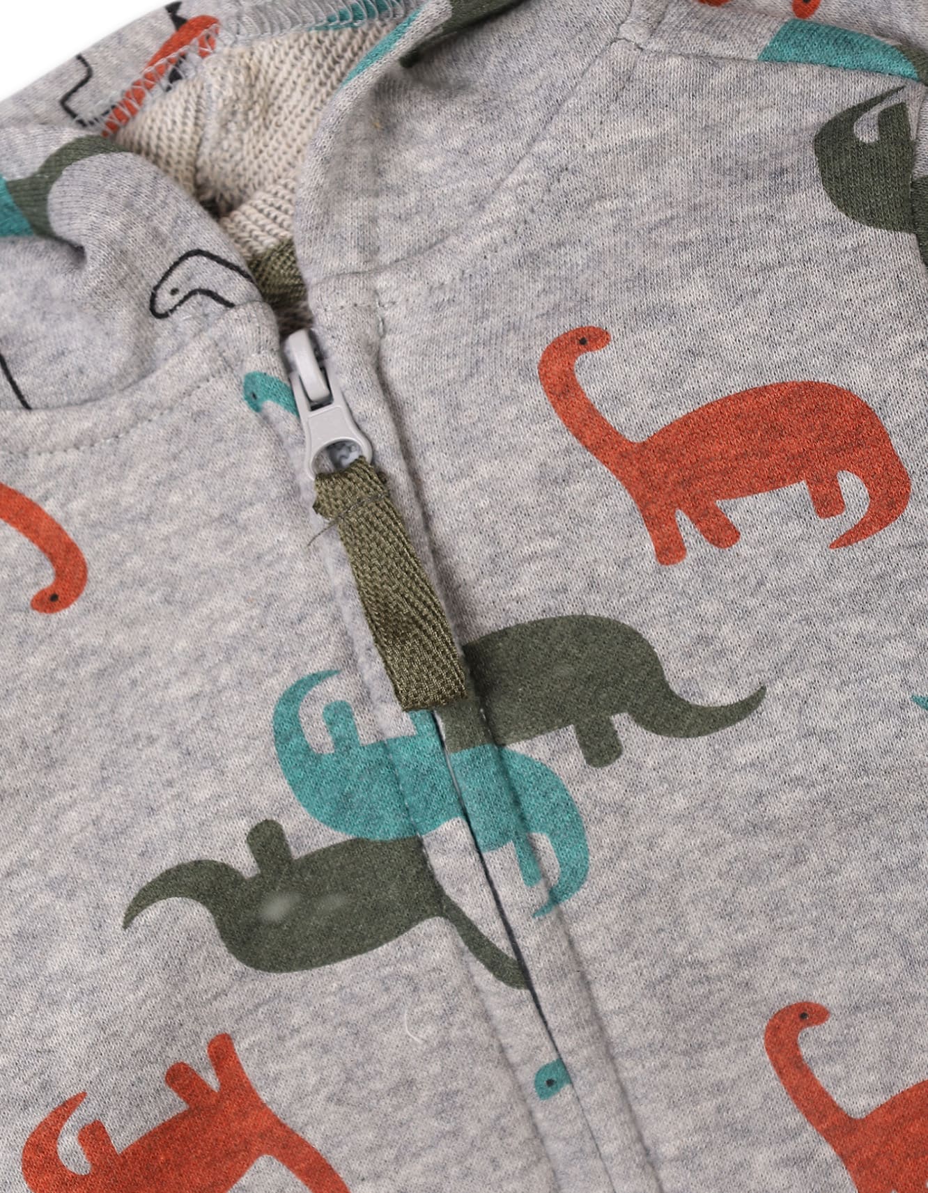 3 Pieces Winter Suit Sets Bambies Dino Grey at Zubaidas - Image 4