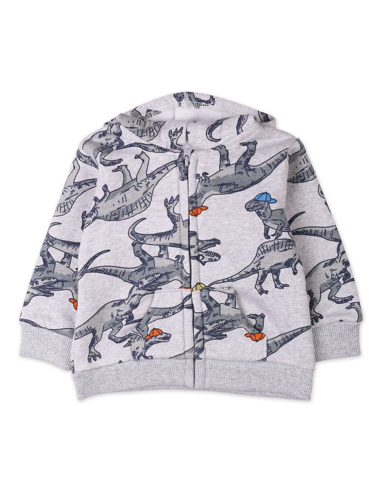 3 Pieces Winter Suit Sets Bambies Dino Grey at Zubaidas - Image 3
