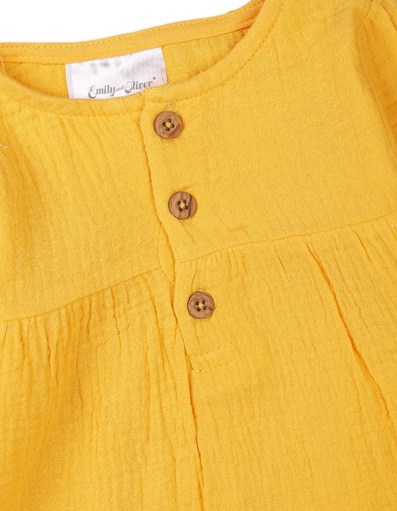 3 Pieces Winter Suit Sets Bambies Floral Mustard at Zubaidas - Image 3