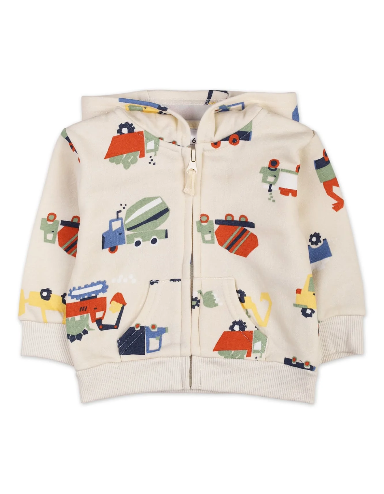 3 Pieces Winter Suit Sets Bambies Green and Cream at Zubaidas - Image 2