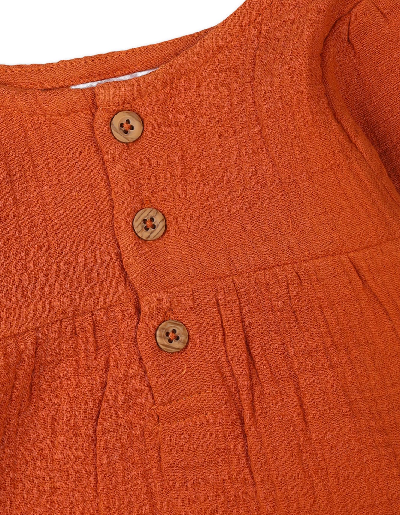 3 Pieces Winter Suit Sets Bambies Rust at Zubaidas - Image 3