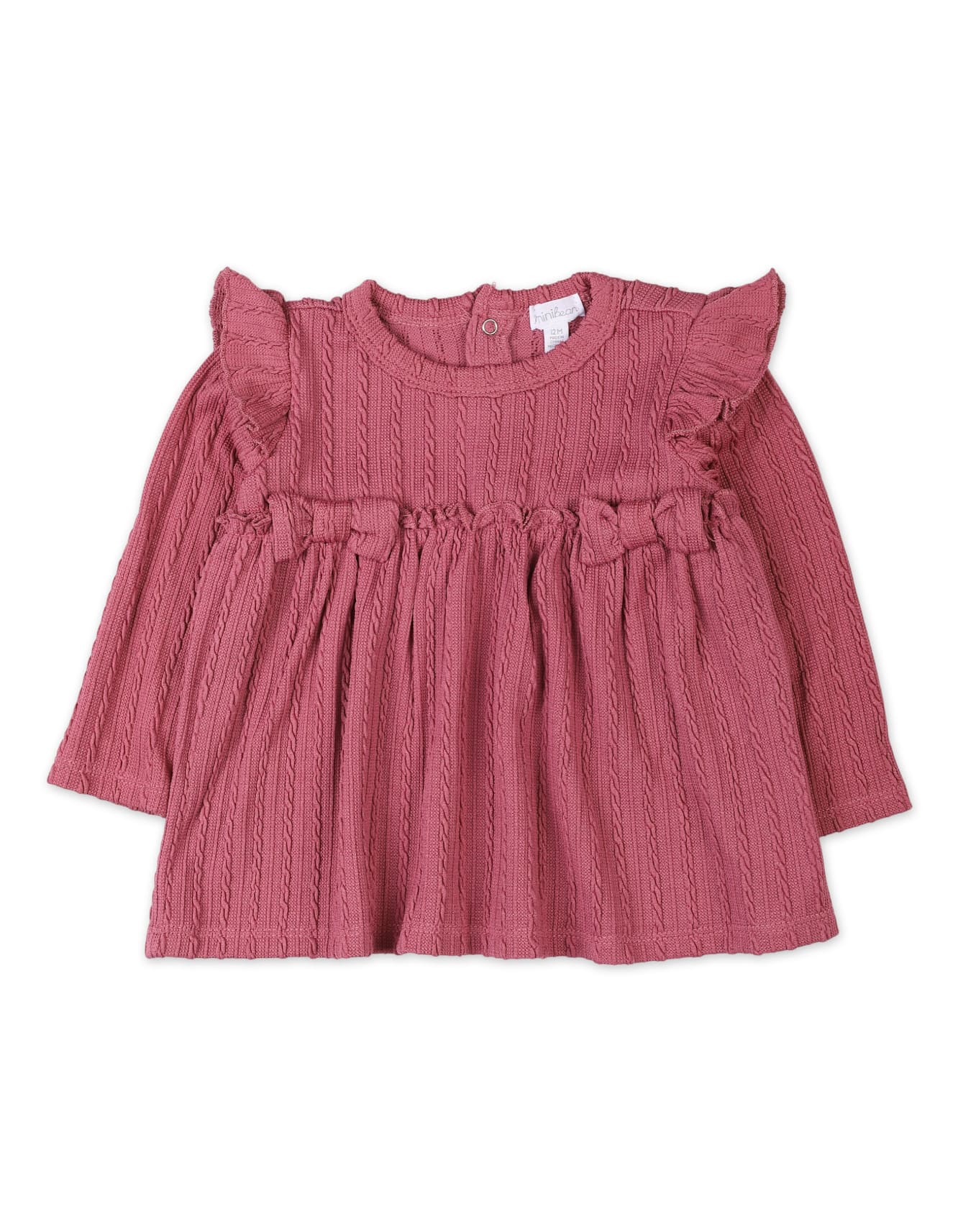 3 Pieces Winter Suit Sets Bambies Shocking Pink at Zubaidas - Image 2
