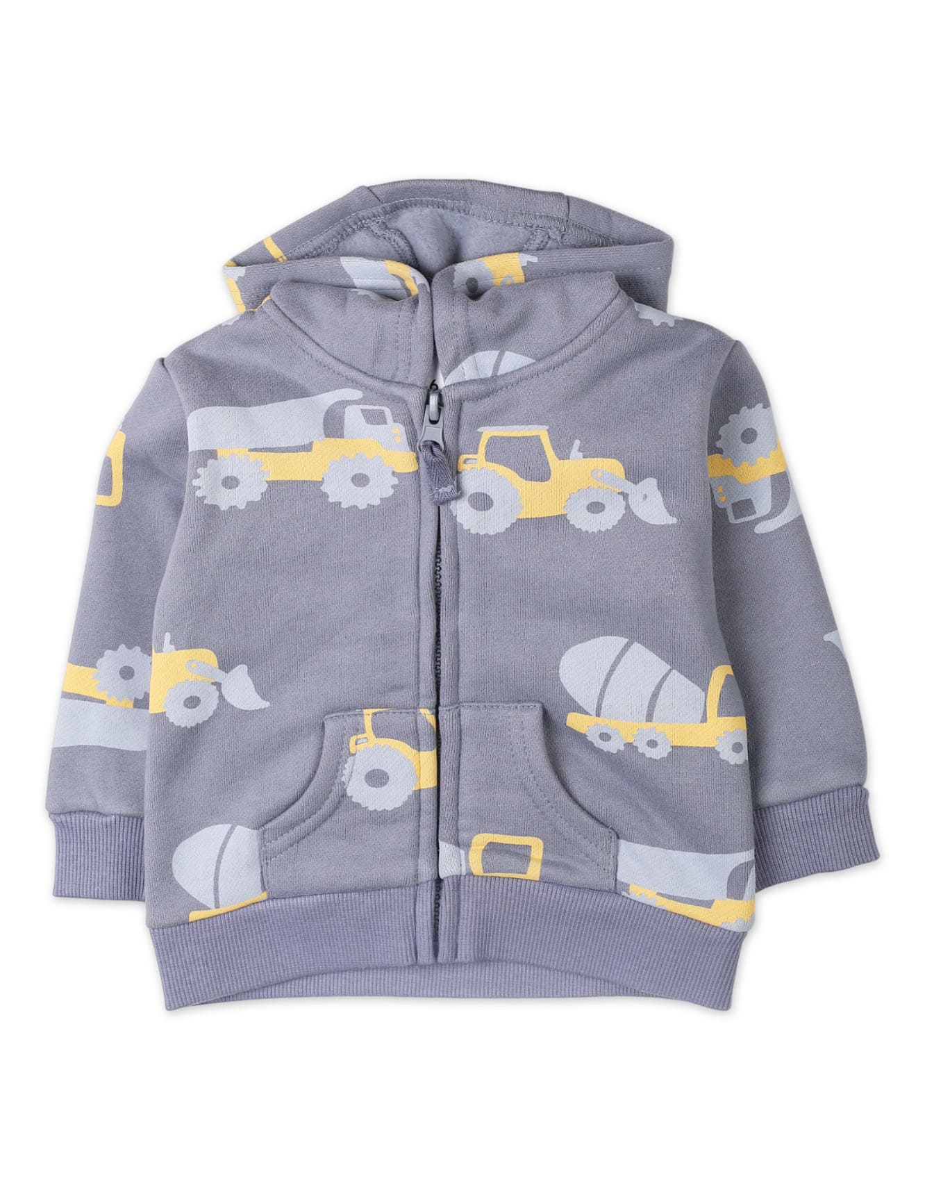 3 Pieces Winter Suit Sets Bambies Yellow and Grey at Zubaidas - Image 2
