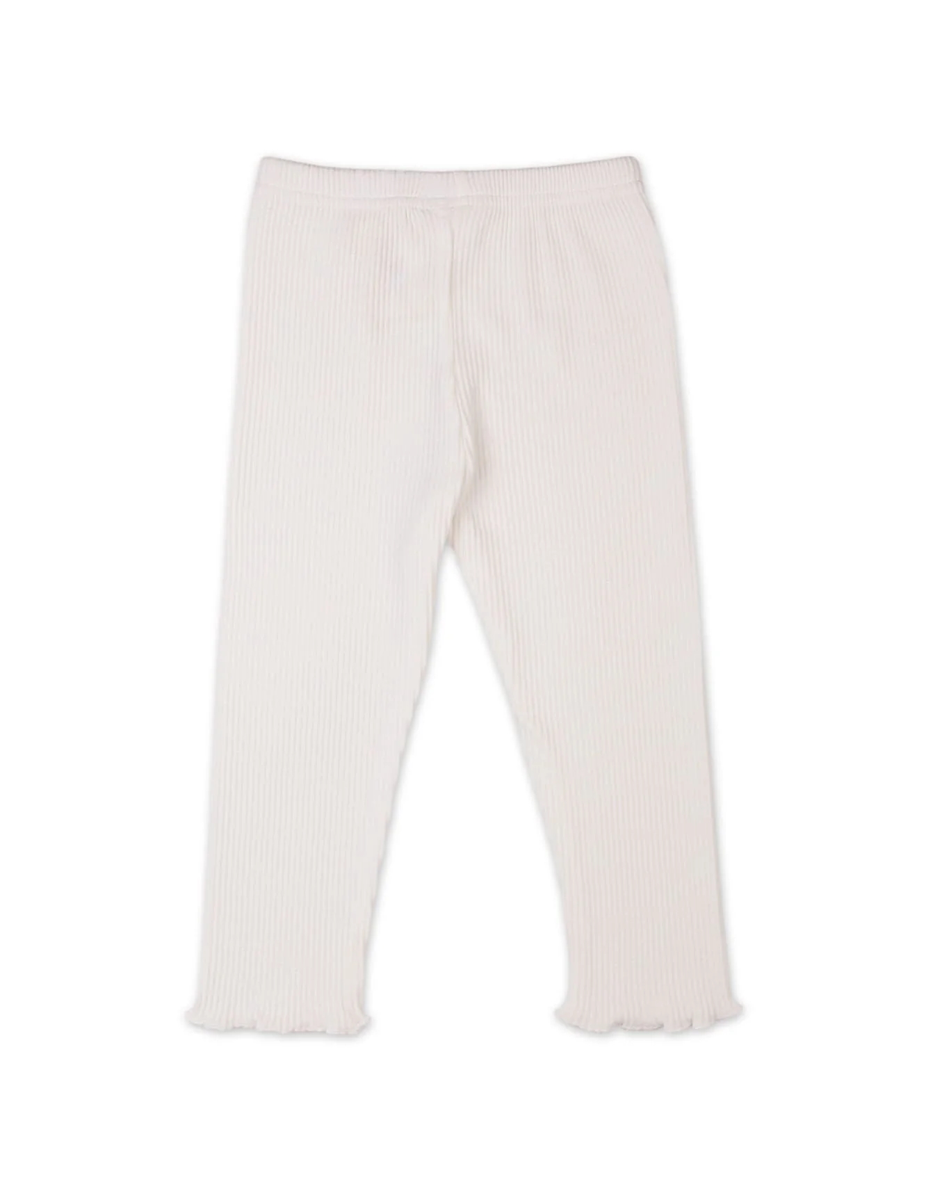 Babies and Young Girls Ribbed Trousers Bambies Bow Off White at Zubaidas - Image 3