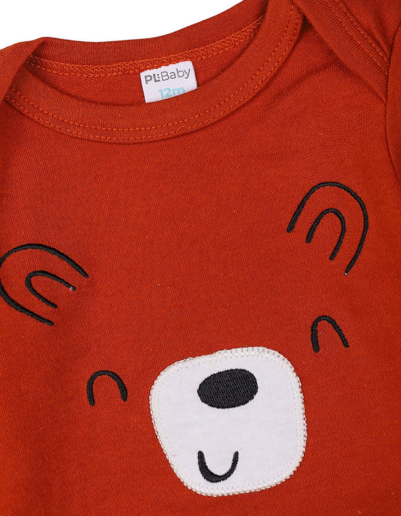 Baby 3 Pieces Winter Apparels Sets Bambies Bear Rust and Cream at Zubaidas - Image 3