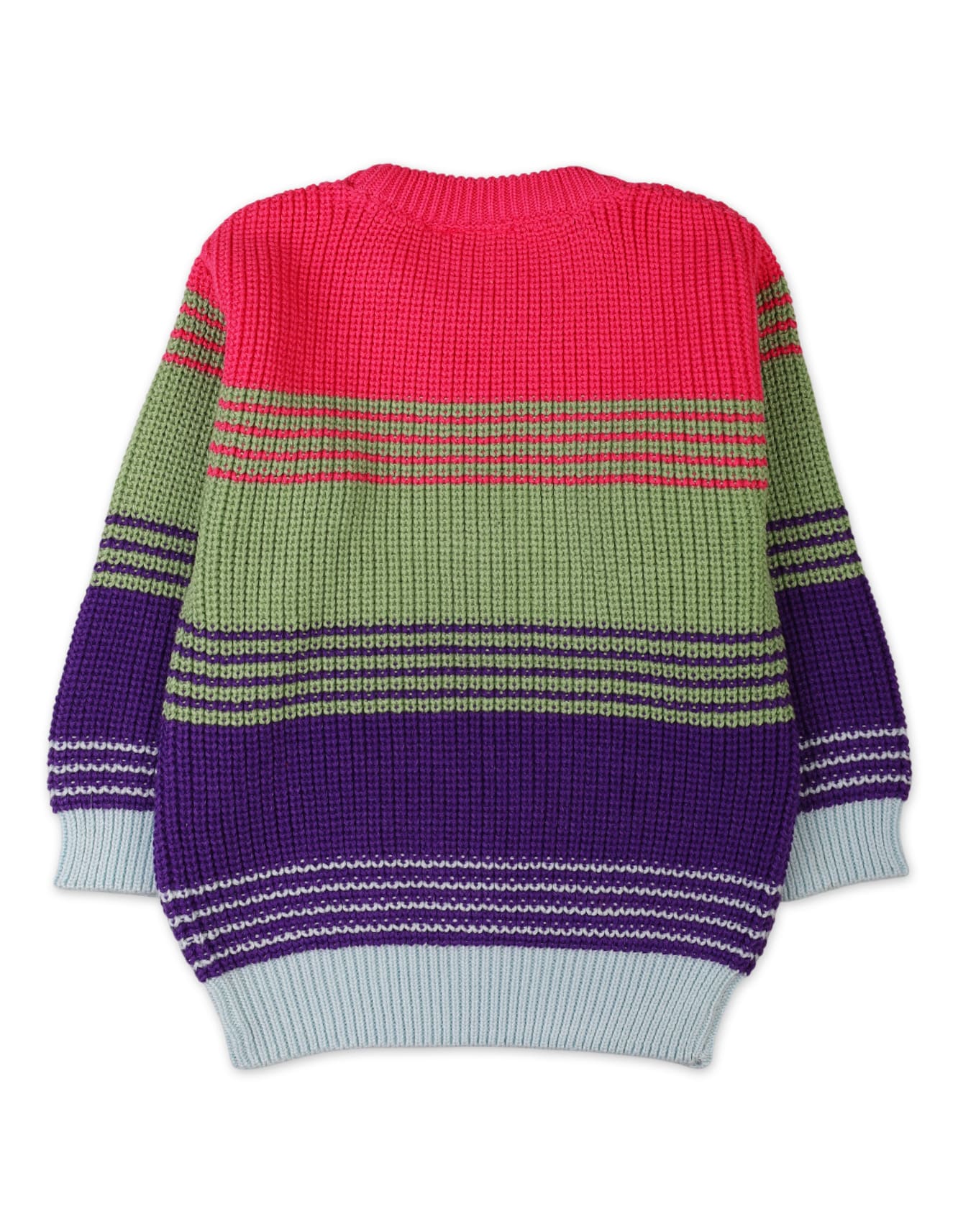 Baby and Kids Winter Sweaters Bambies Striped Multicolor at Zubaidas - Image 3