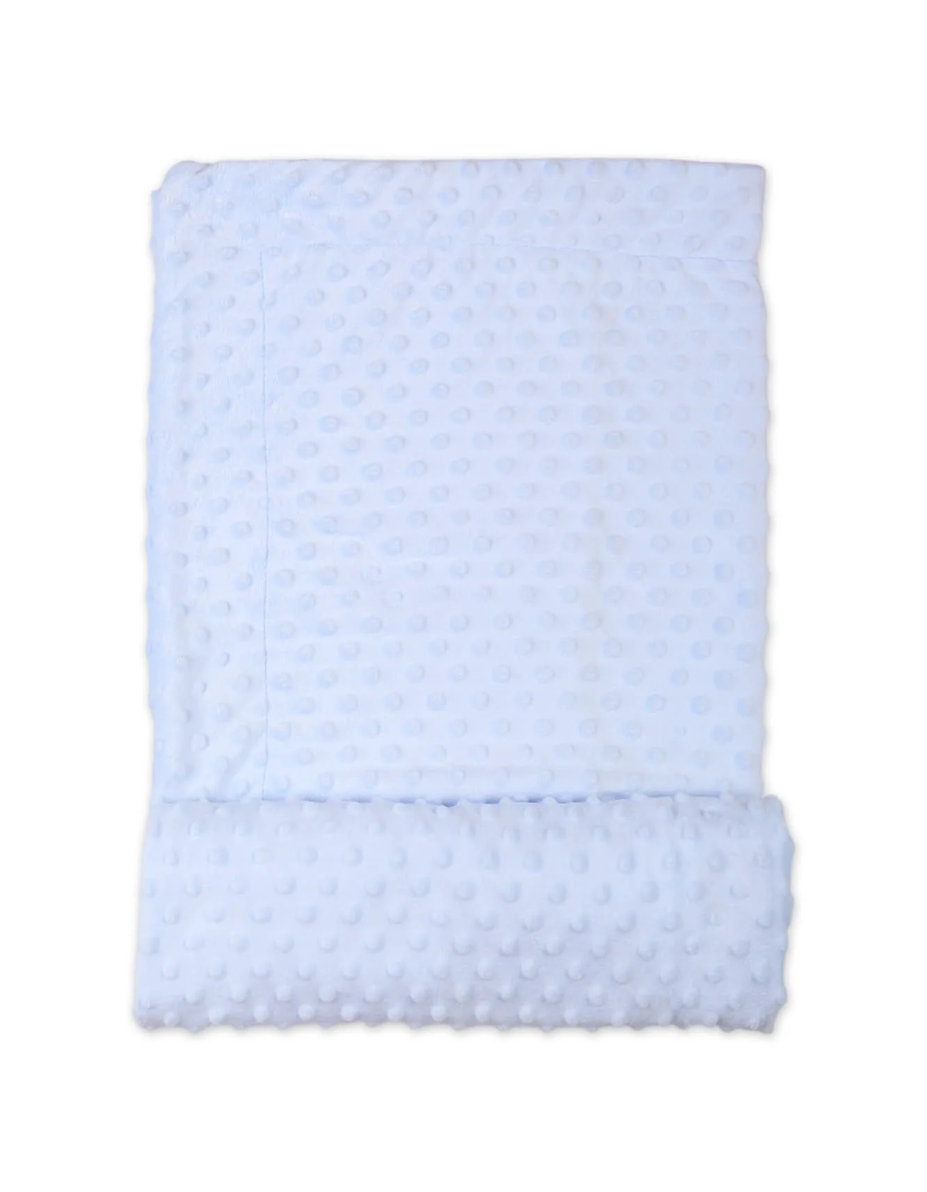 Baby Blanket Bambies Minky Dots Light Blue at Zubaidas - Image 2