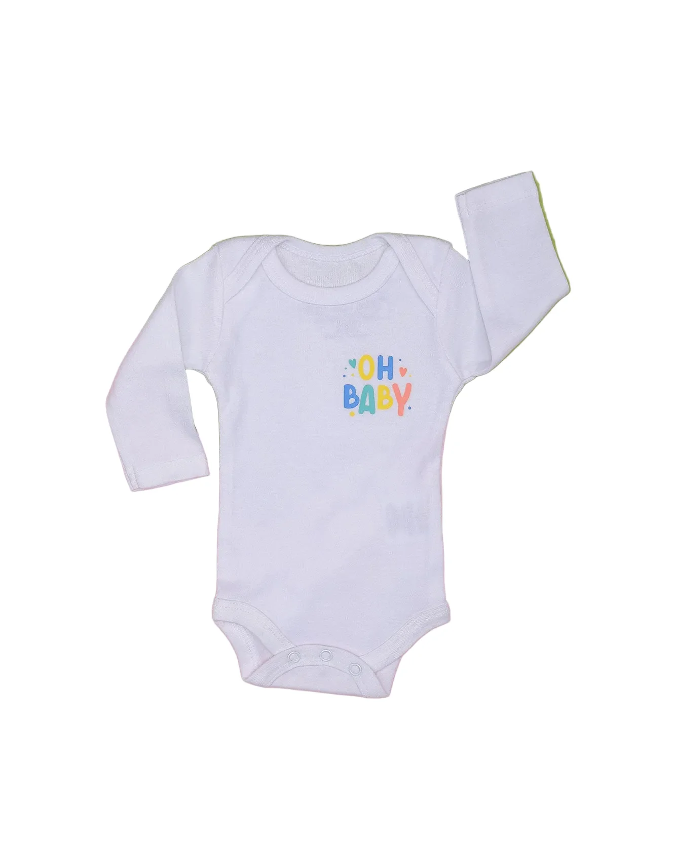 Baby Body Suit White Bambies Pack of 3 at Zubaidas - Image 3