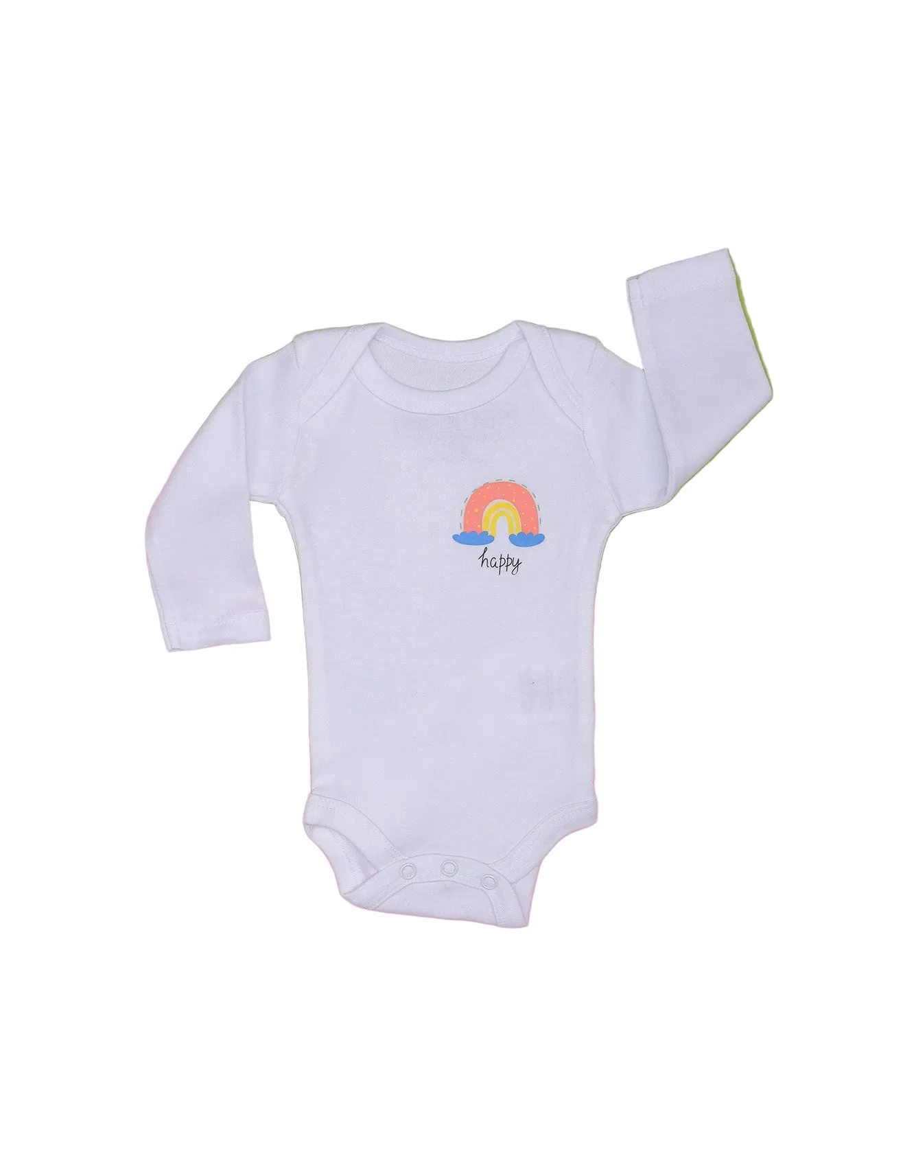 Baby Body Suit White Bambies Pack of 3 at Zubaidas - Image 4