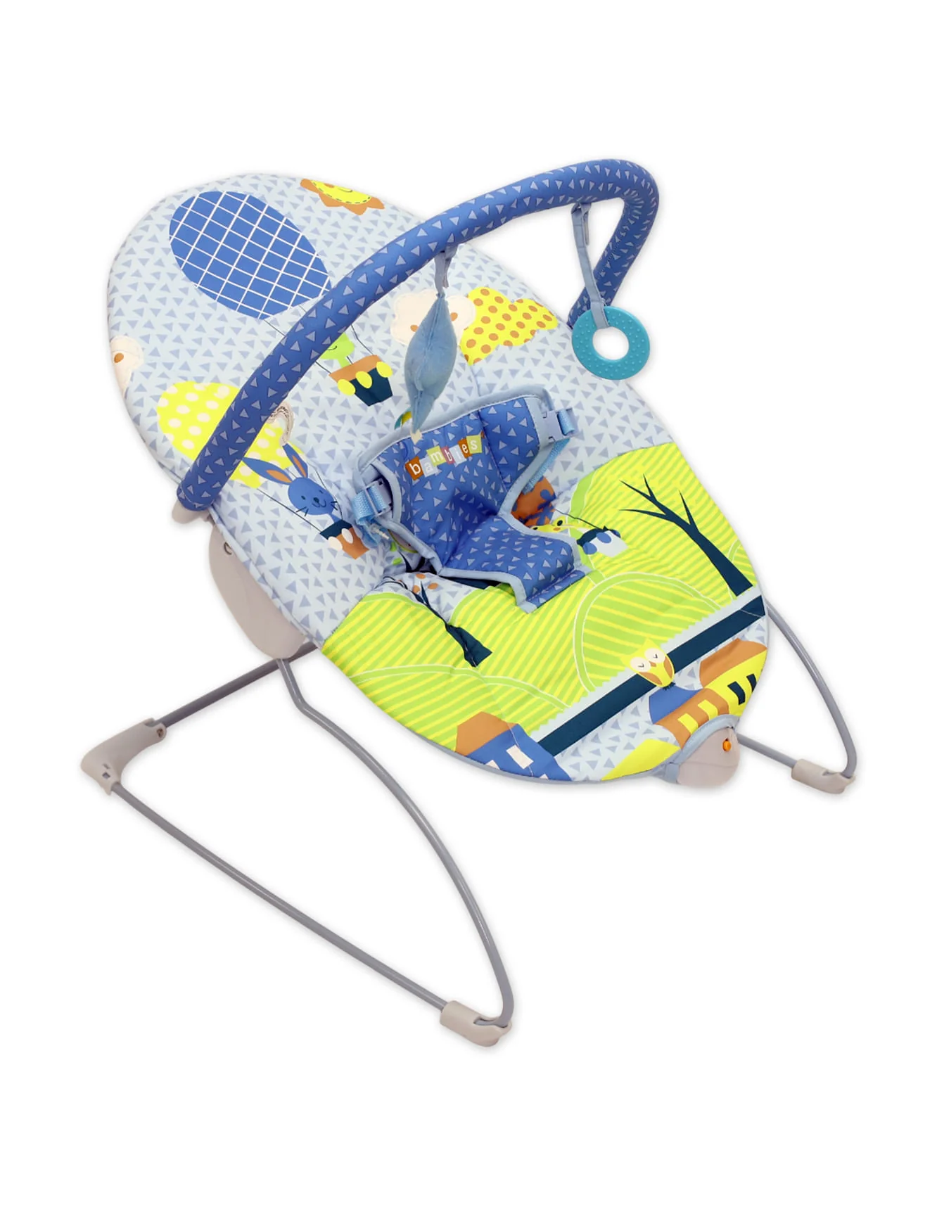 Baby Bouncer Bambies@ with Vibrations Blue I at Zubaidas Official™ Pakistan