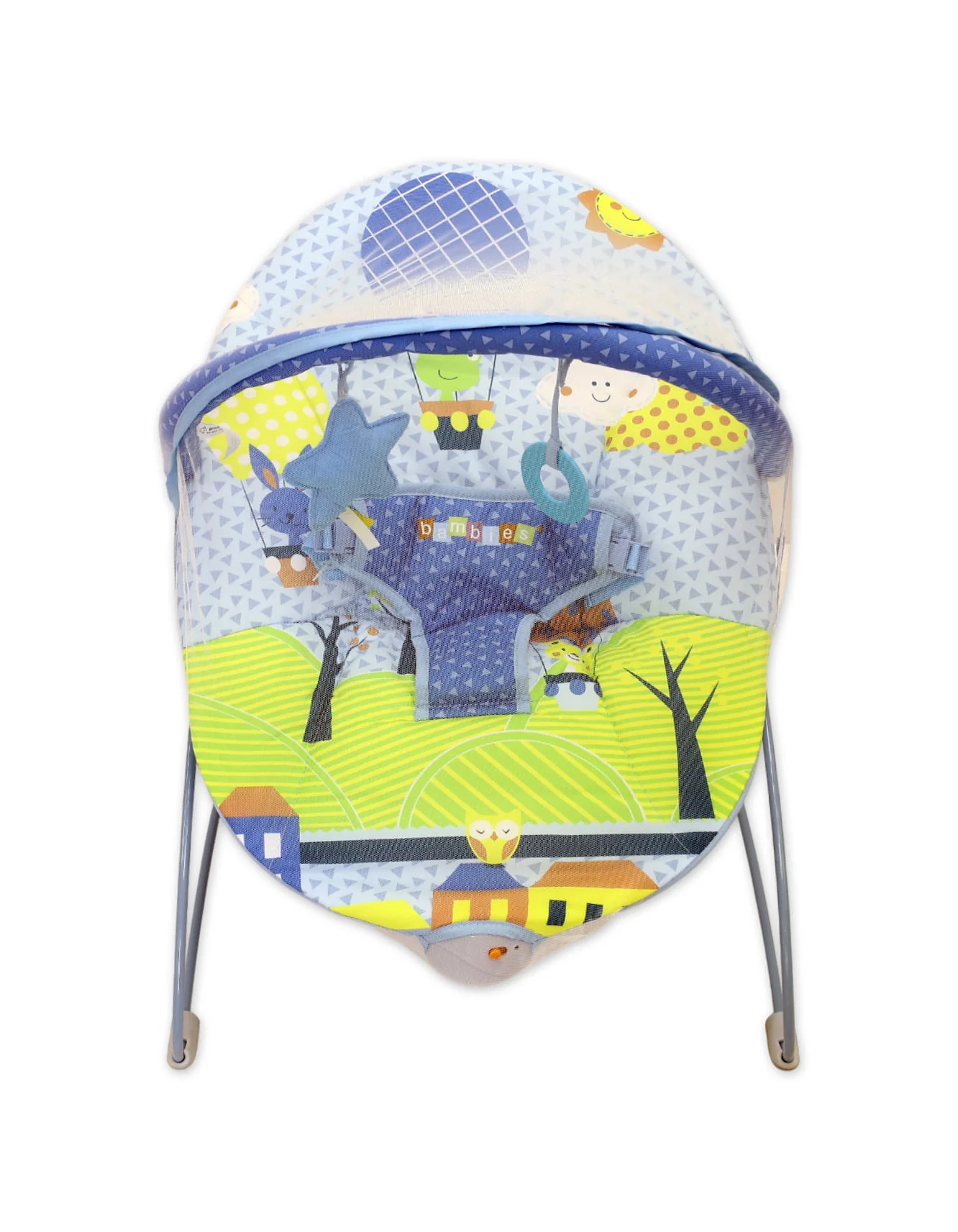 Baby Bouncer Bambies@ with Vibrations Blue I at Zubaidas Official™ Pakistan - Image 2