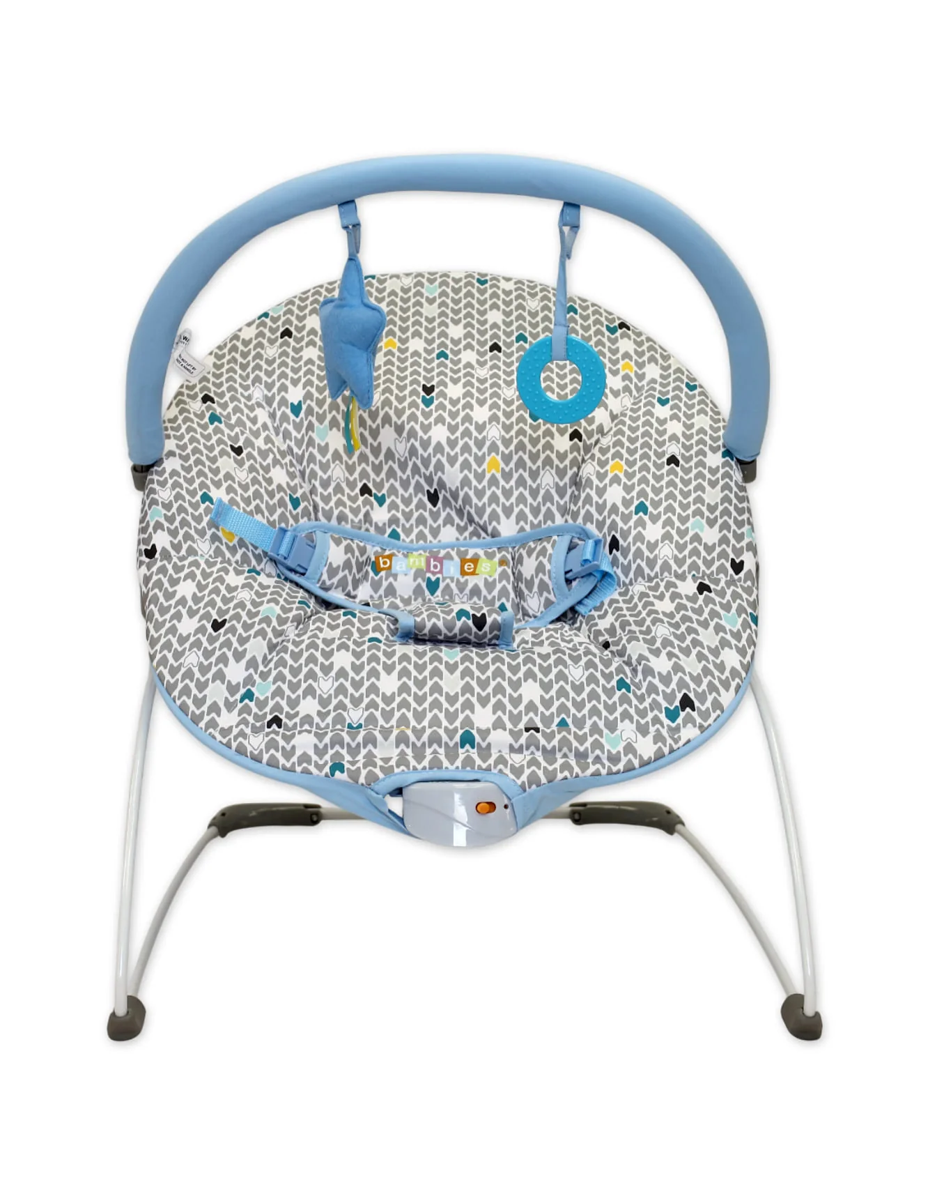 Baby Bouncer Bambies@ with Vibrations Blue III at Zubaidas Official™ Pakistan - Image 3