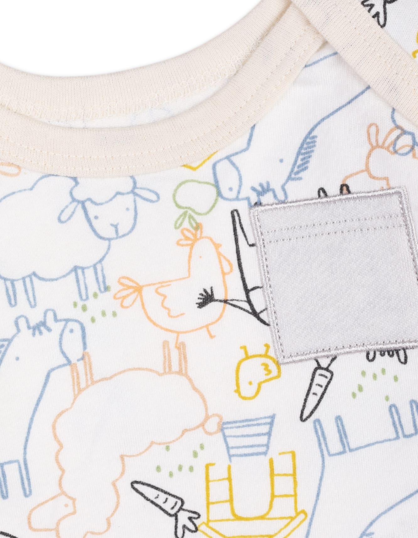 Baby Boys 3 Pieces Winter Suit Sets Bambies Farm Animals Light Grey at Zubaidas - Image 4