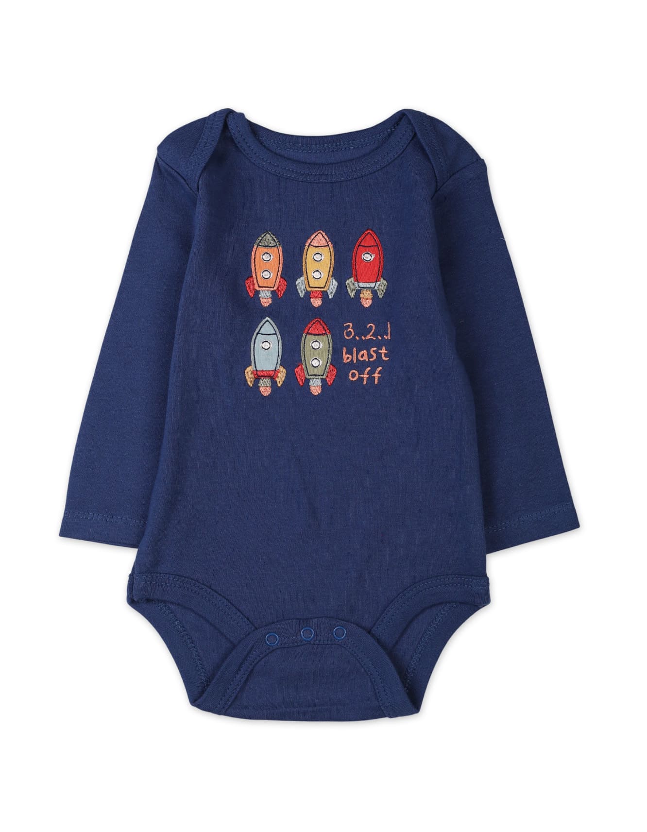 Baby Boys 3 Pieces Winter Suit Sets Bambies Rockets Navy Blue at Zubaidas - Image 2