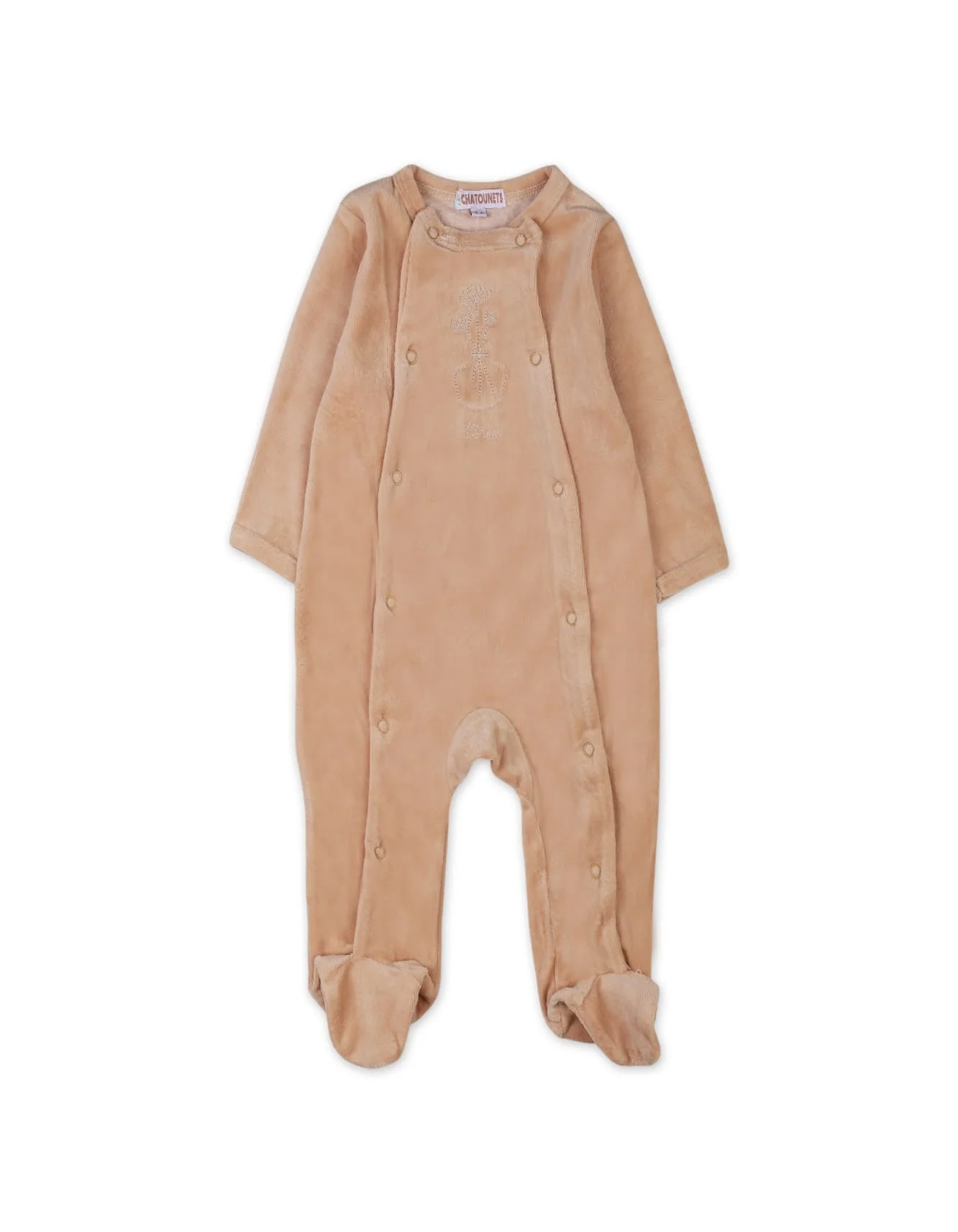 Baby Boys and Baby Girls Winter Sleepwears Bambies Footed Beige at Zubaidas