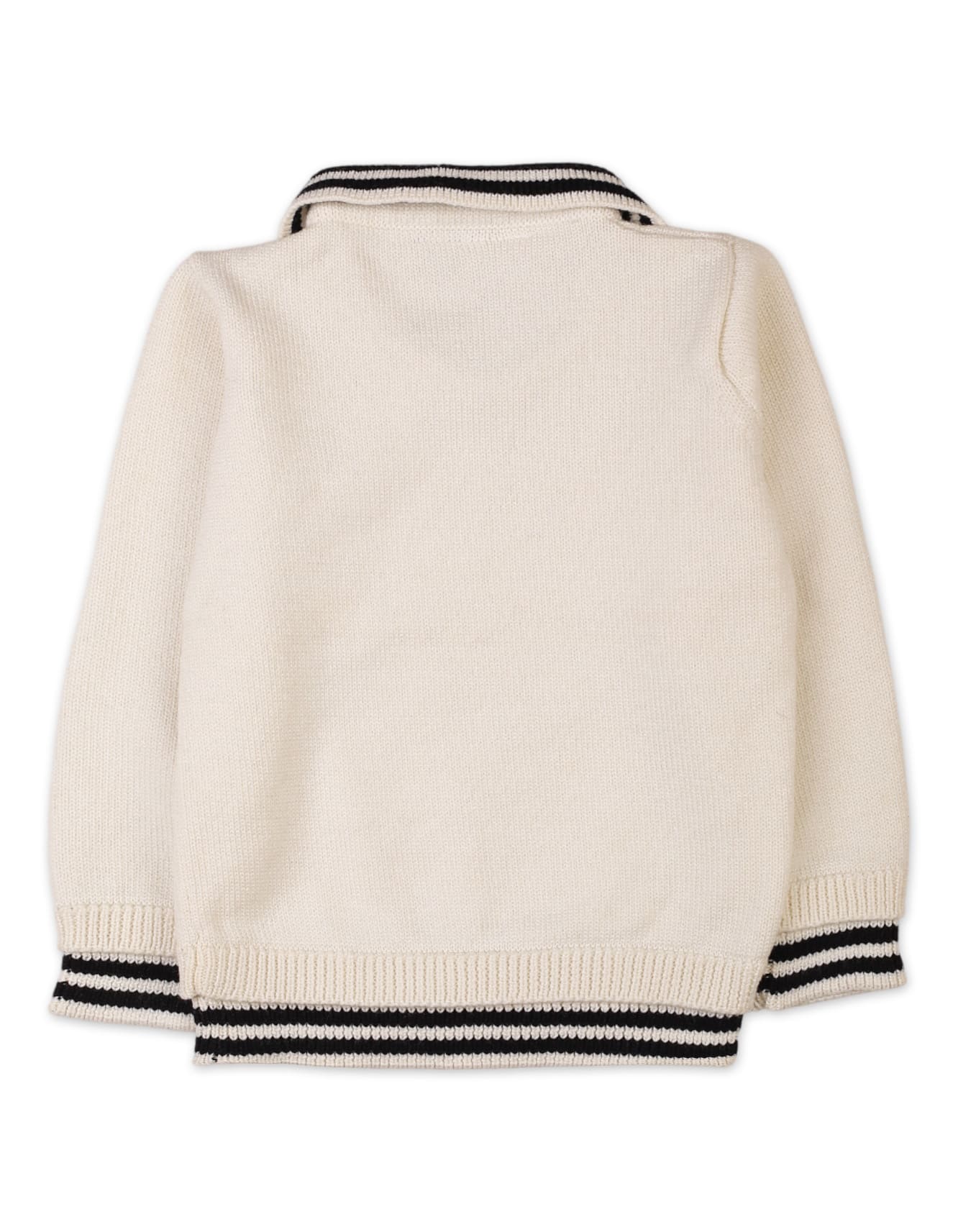 Baby Boys and Boys Winter Sweaters Bambies Striped Cream at Zubaidas - Image 3
