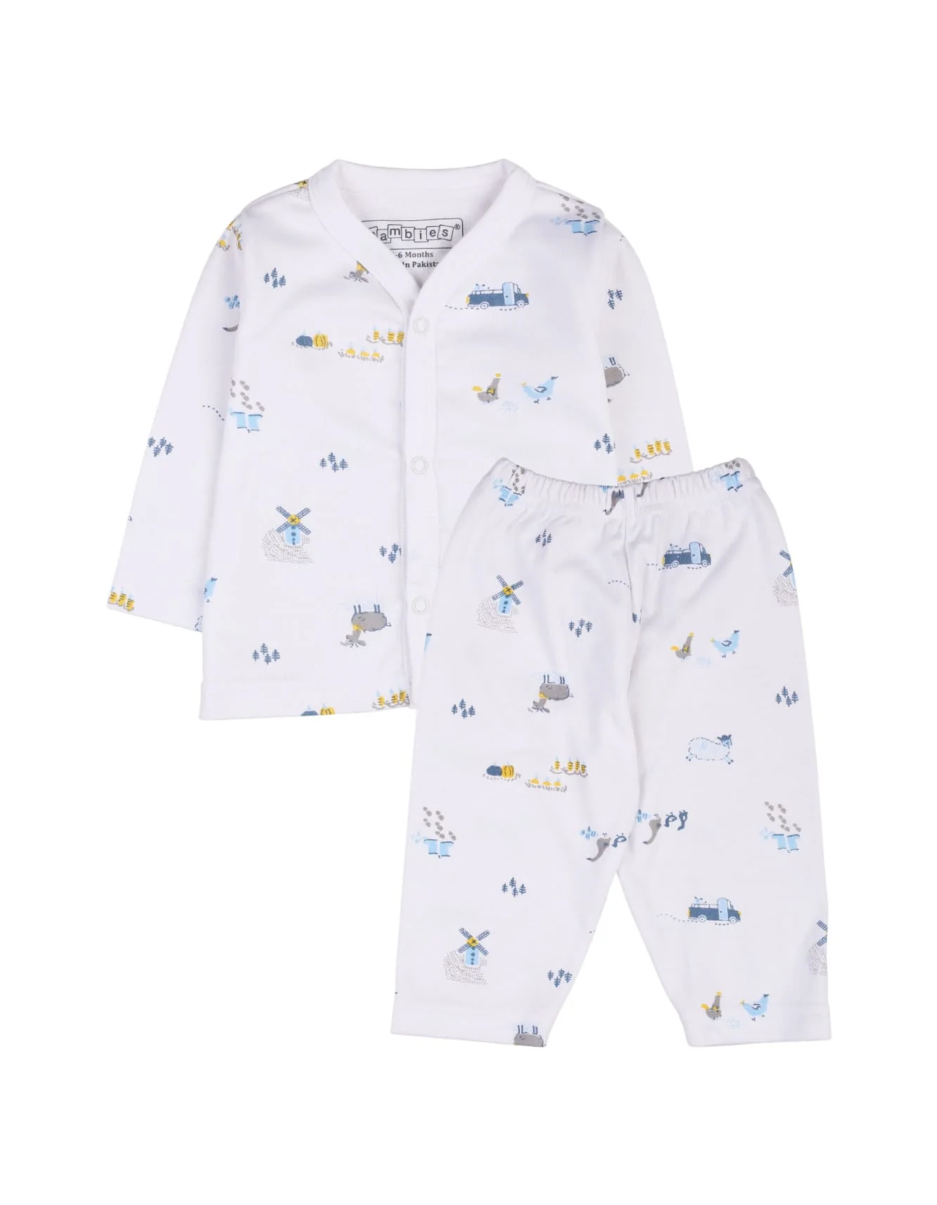 Baby Boys Night Suits Bambies Farmland at Zubaidas