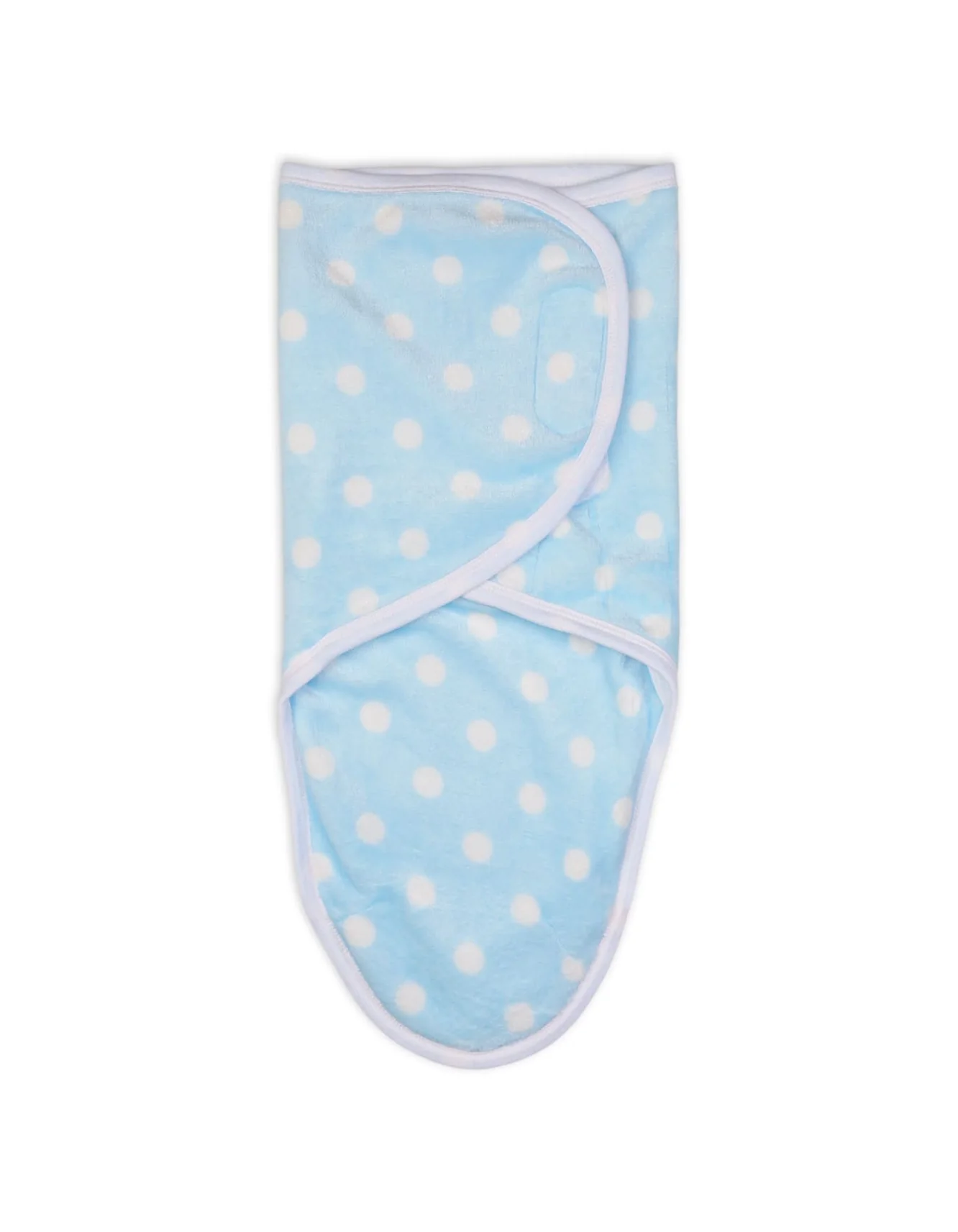 Baby Boys Swaddle Wraps Bambies Polka Dot Light Blue at Zubaidas - Image 2