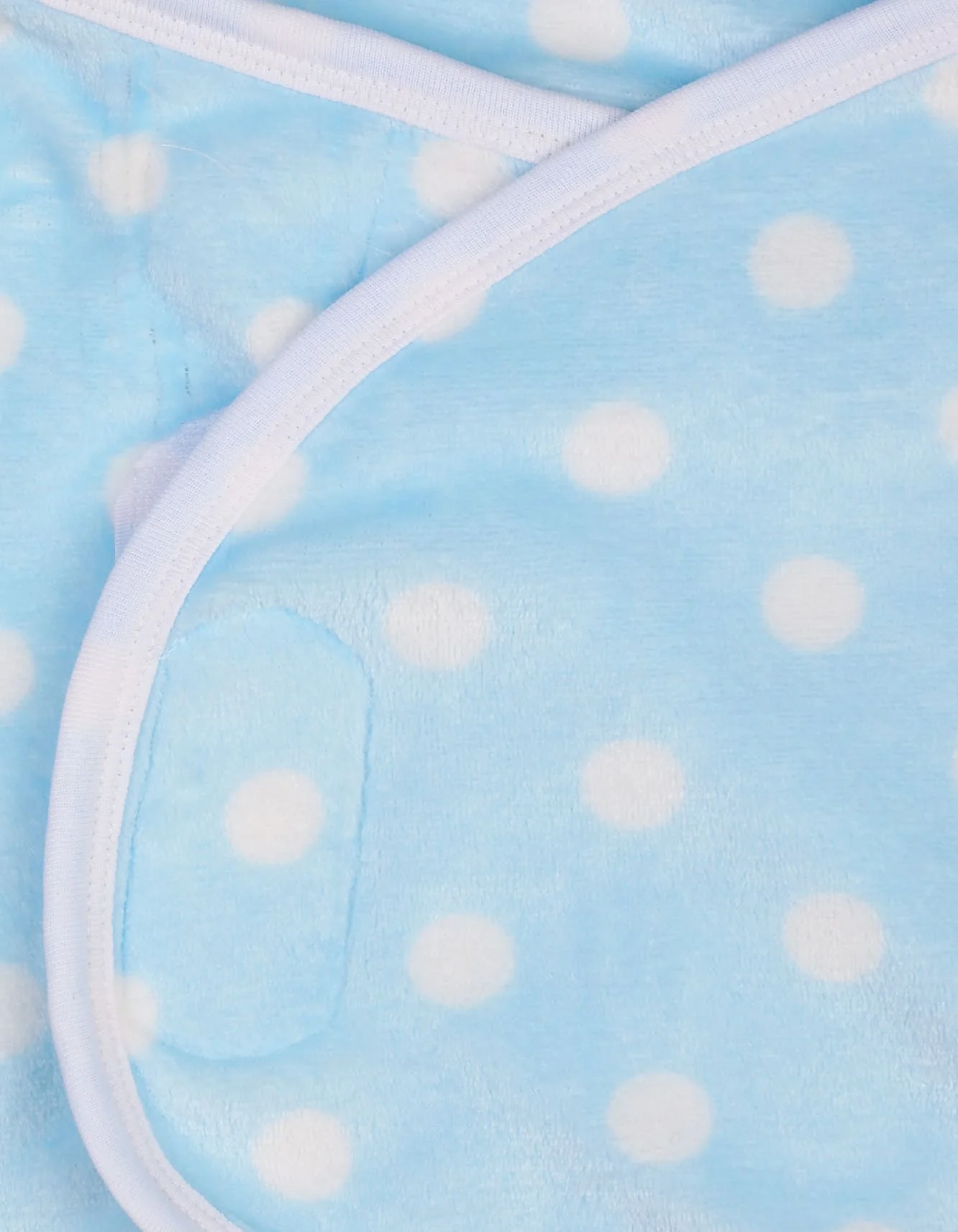 Baby Boys Swaddle Wraps Bambies Polka Dot Light Blue at Zubaidas - Image 3