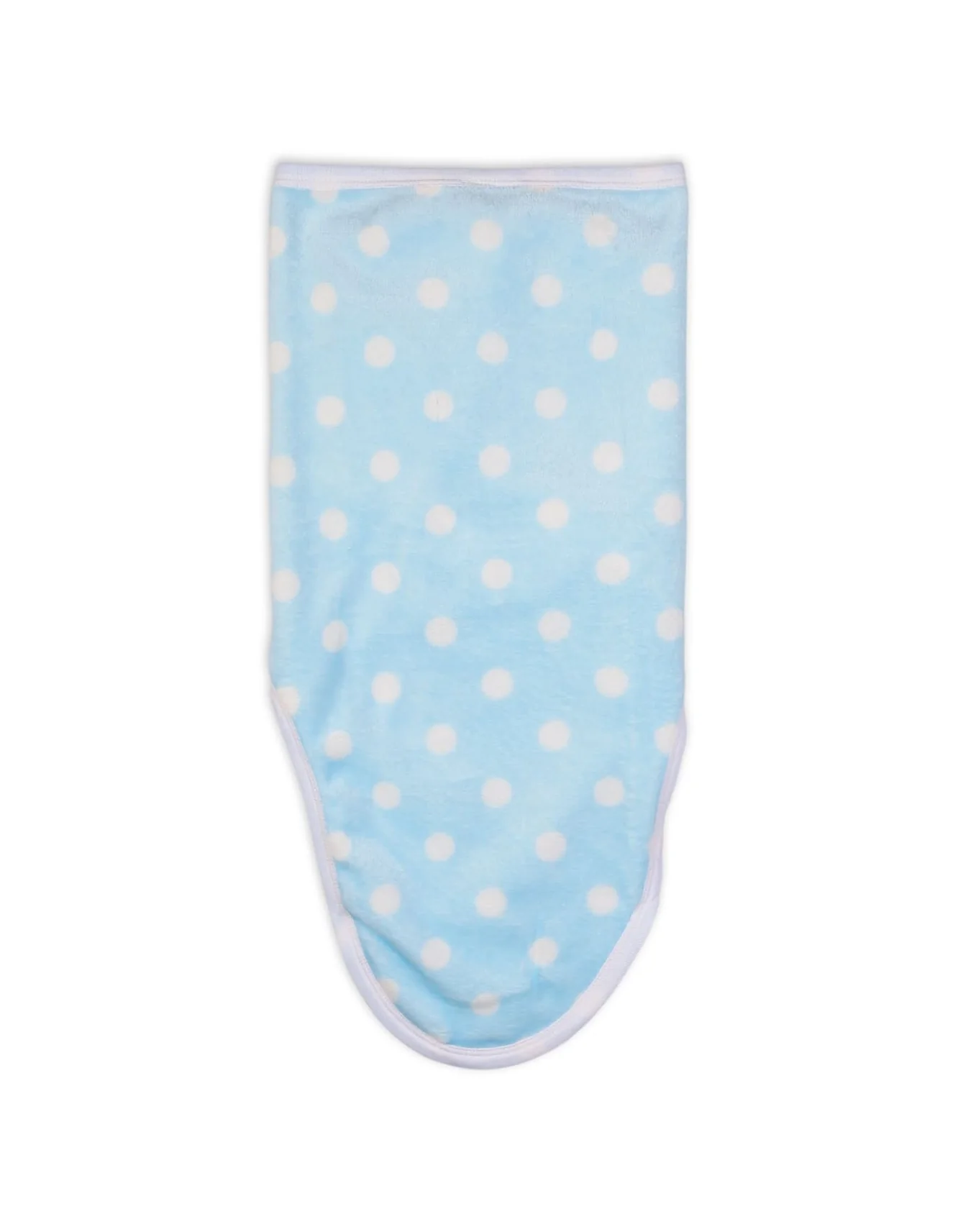 Baby Boys Swaddle Wraps Bambies Polka Dot Light Blue at Zubaidas - Image 4
