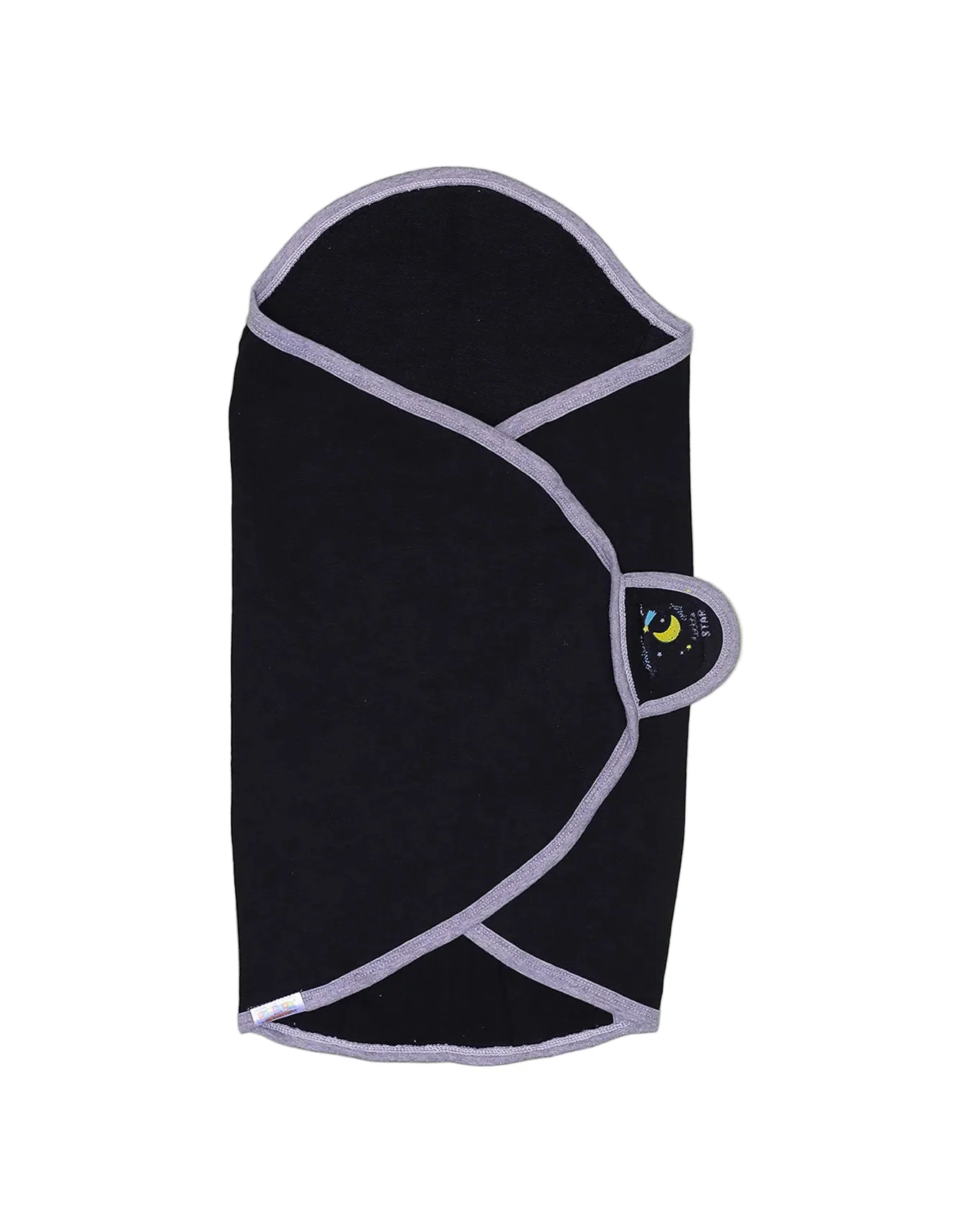 Baby Boys Swaddling Sheet Bambies Little Star Black at Zubaidas
