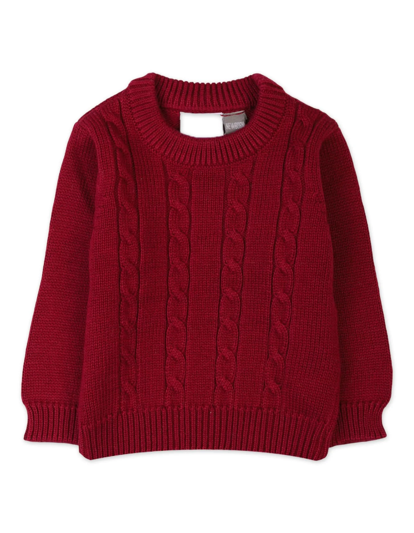 Baby Boys Winter Knitwears Bambies Cable Knit Red at Zubaidas