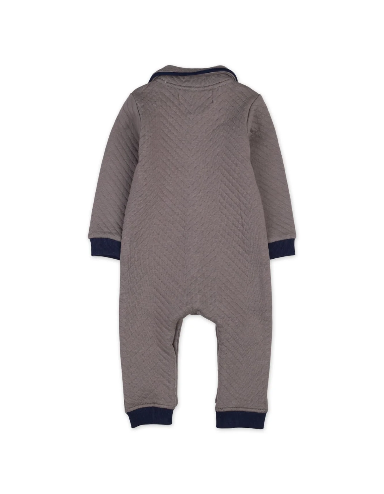 Baby Boys Winter Romper Bambies Quilted Charcoal at Zubaidas - Image 3