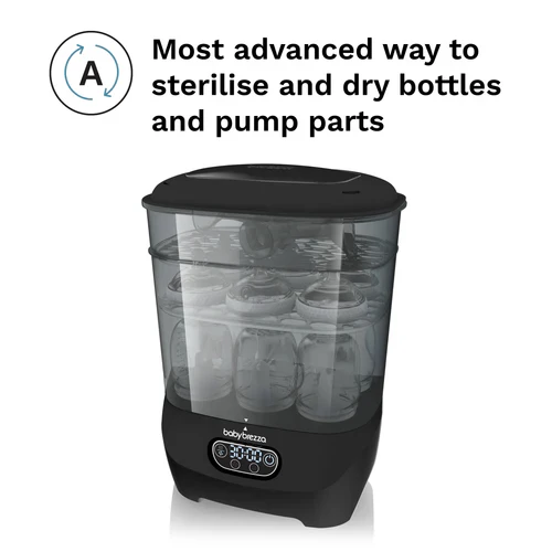 Baby Brezza One Step Baby Bottle Sterilizer and Dryer Advanced Premium Black BRZ0172 at Zubaidas 🏆 5 Global Awards - Image 9