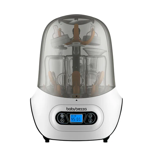 Baby Brezza One Step Baby Bottle Sterilizer and Dryer White BRZ0098 at Zubaidas
