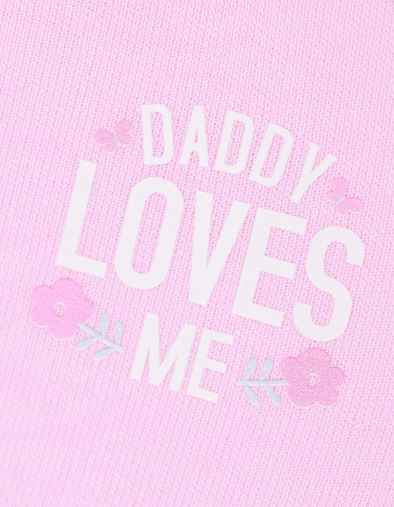 Baby Cap Daddy Loves Me Floral Theme for Girls - Large - Image 2