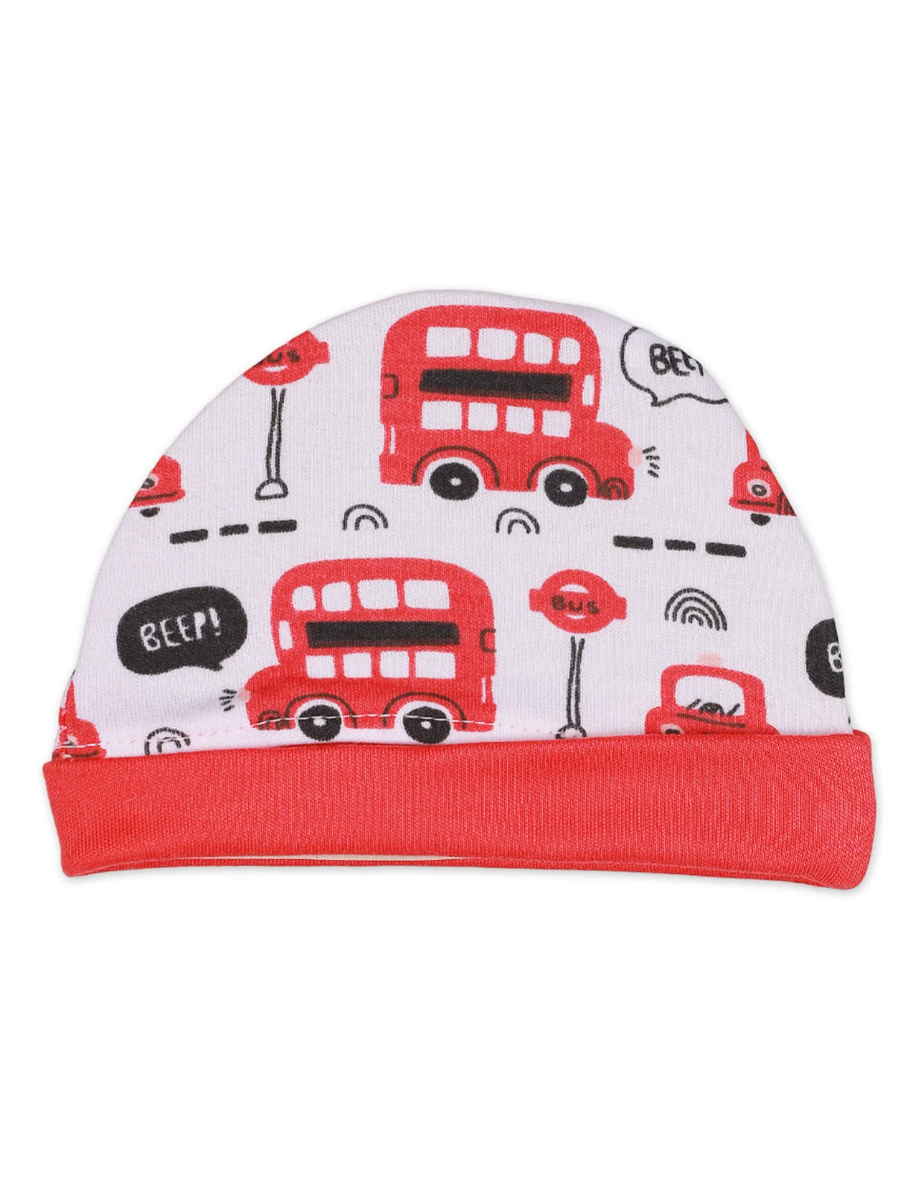 Baby Caps Bus Theme for Boys - Pack of 3 - Image 3