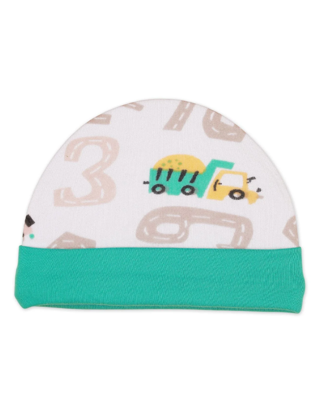 Baby Caps with Numbers Theme Boys - Pack of 3 - Image 3