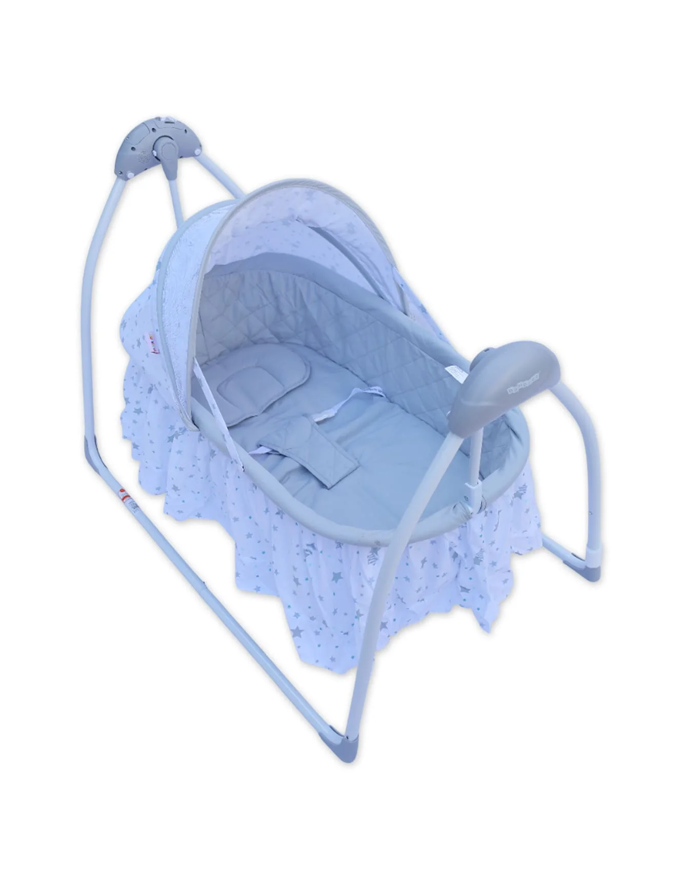 Baby Electric Foldable Bassinet Swings Bambies Grey BM-SW-010 at Zubaidas - Image 4