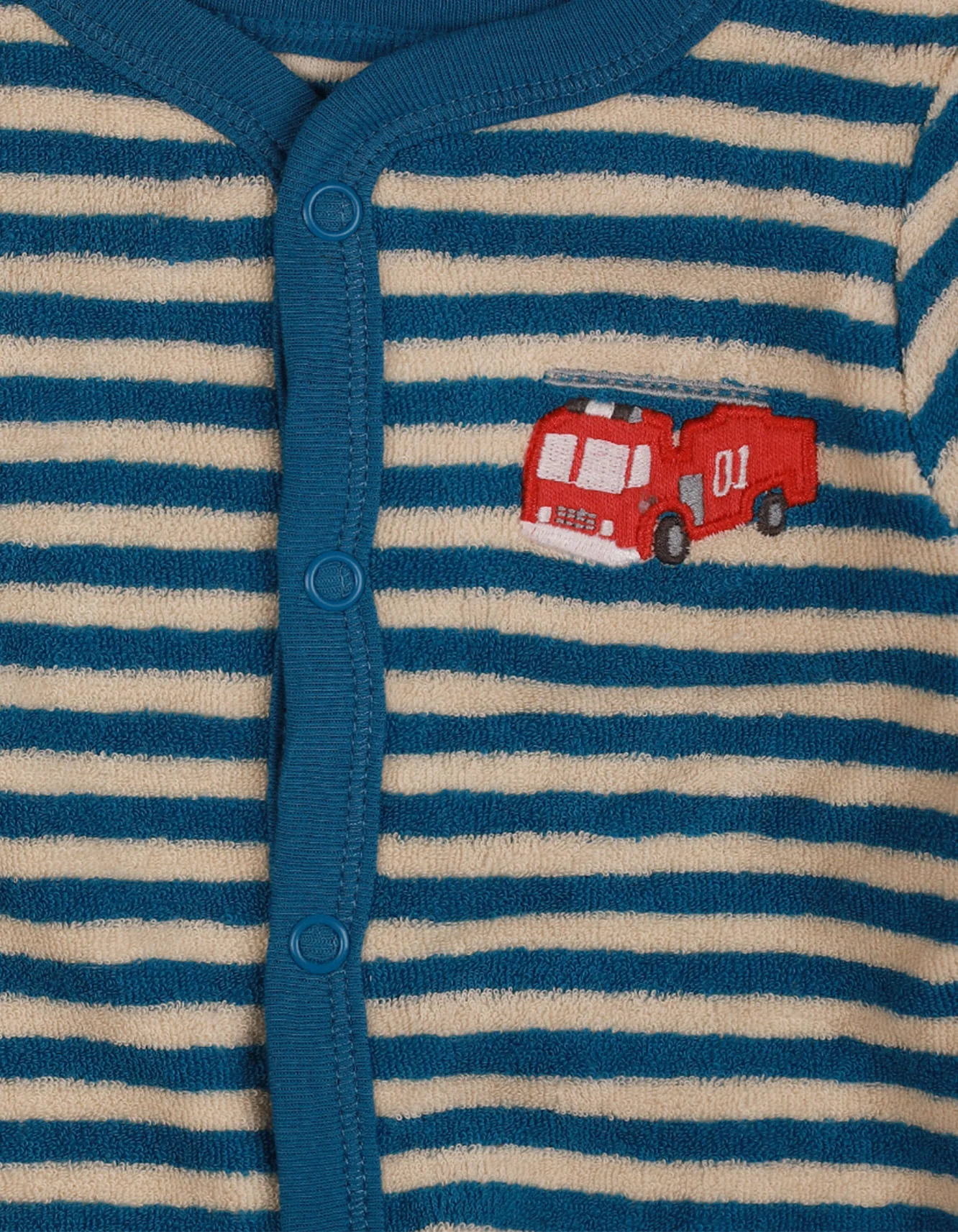 Baby Full Rompers Bambies Terry StripesBlue at Zubaidas - Image 2