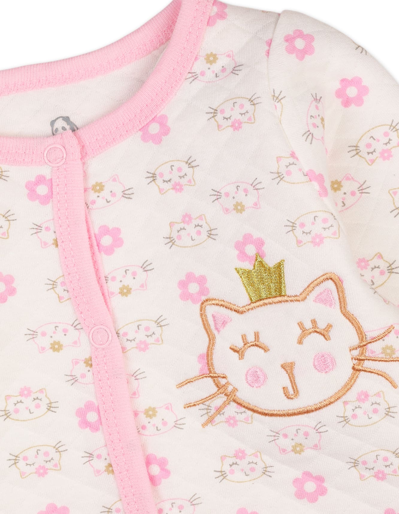 Baby Girl Winter Clothes Bambies Cat Embroidered Floral at Zubaidas - Image 2