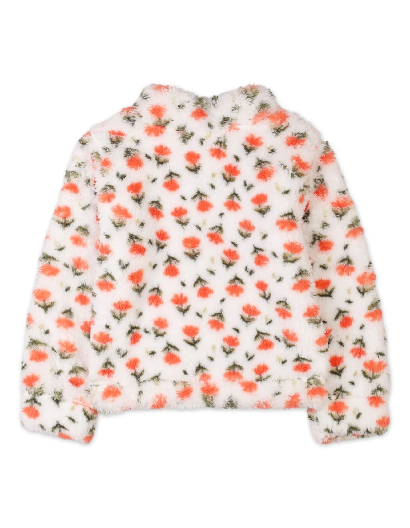 Baby Girls 2 Pieces Winter Outfit Bambies Floral White and Green at Zubaidas - Image 4