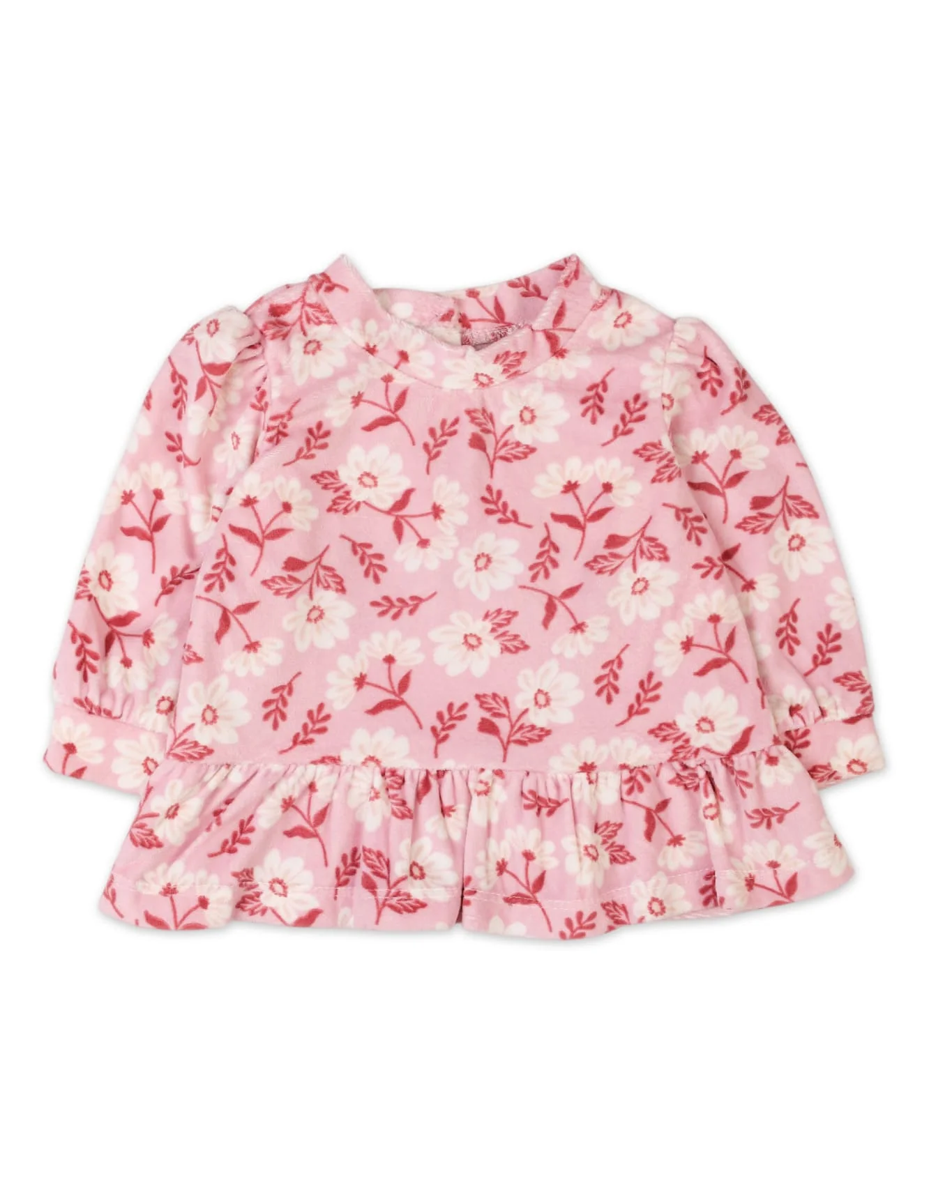 Baby Girls 2 Pieces Winter Outfits Bambies Floral Pink and Black at Zubaidas - Image 2