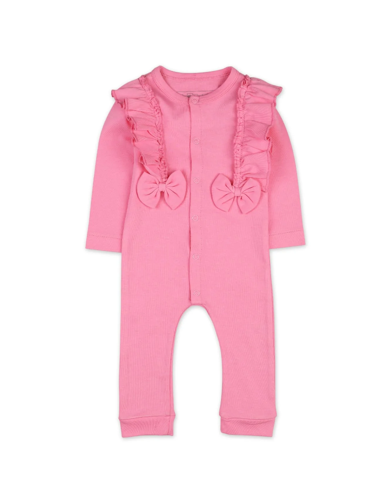 Baby Girls 2 Pieces Winter Rompers Set with Headband Bambies Pink at Zubaidas - Image 2