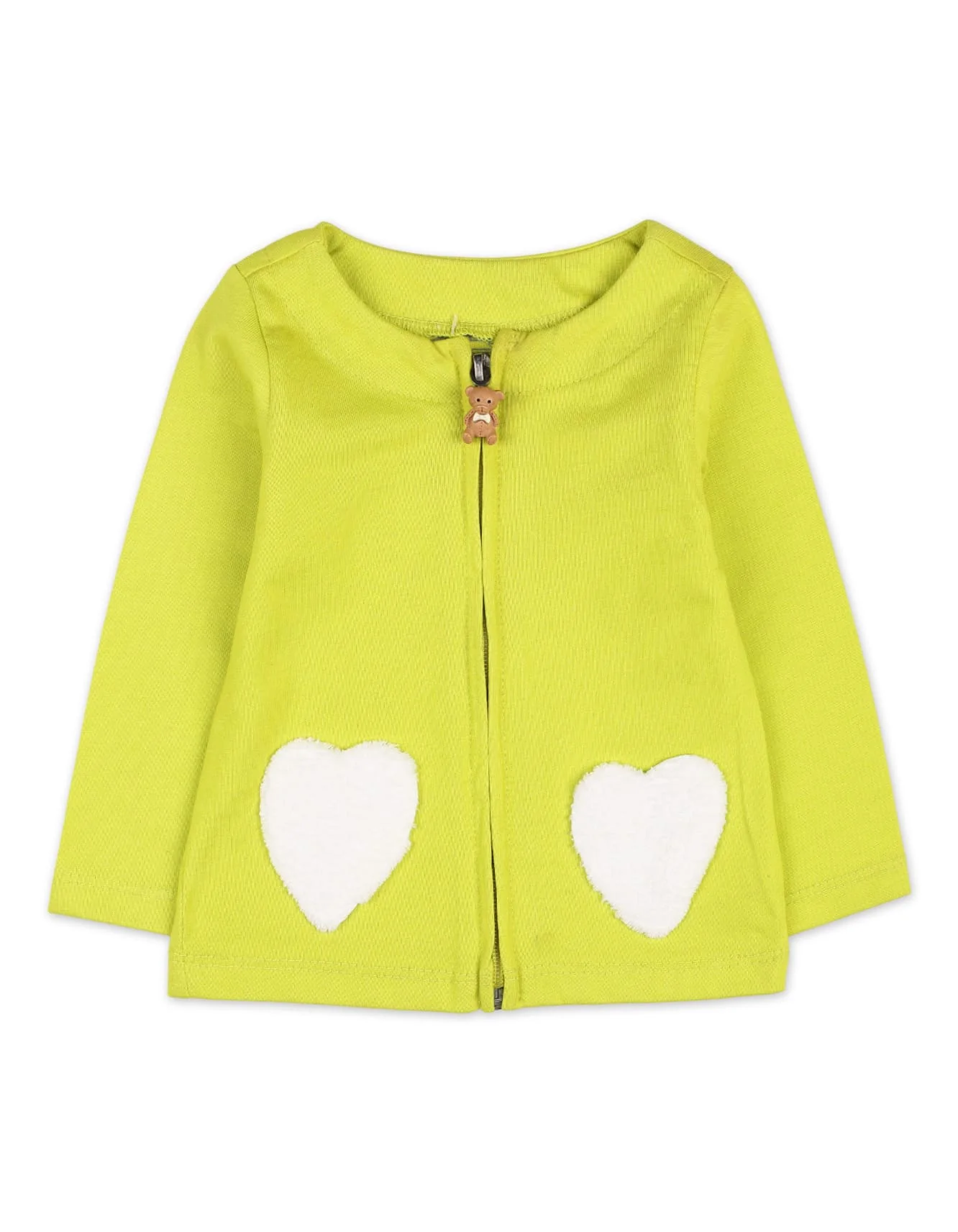 Baby Girls 2 Pieces Winter Suit Bambies Hearts Lime Green at Zubaidas - Image 2