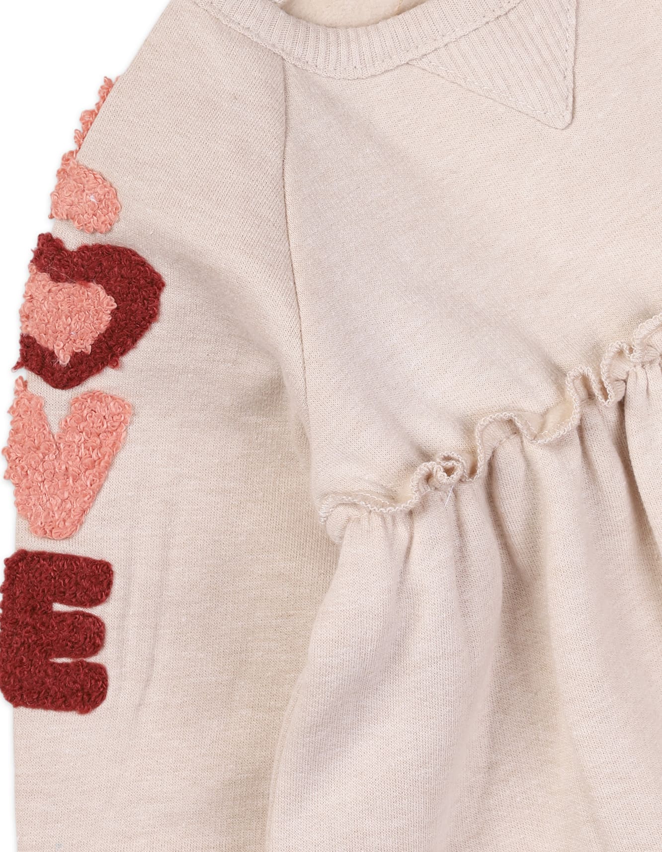 Baby Girls 2 Pieces Winter Suit Sets Bambies Beige and Pink at Zubaidas - Image 4