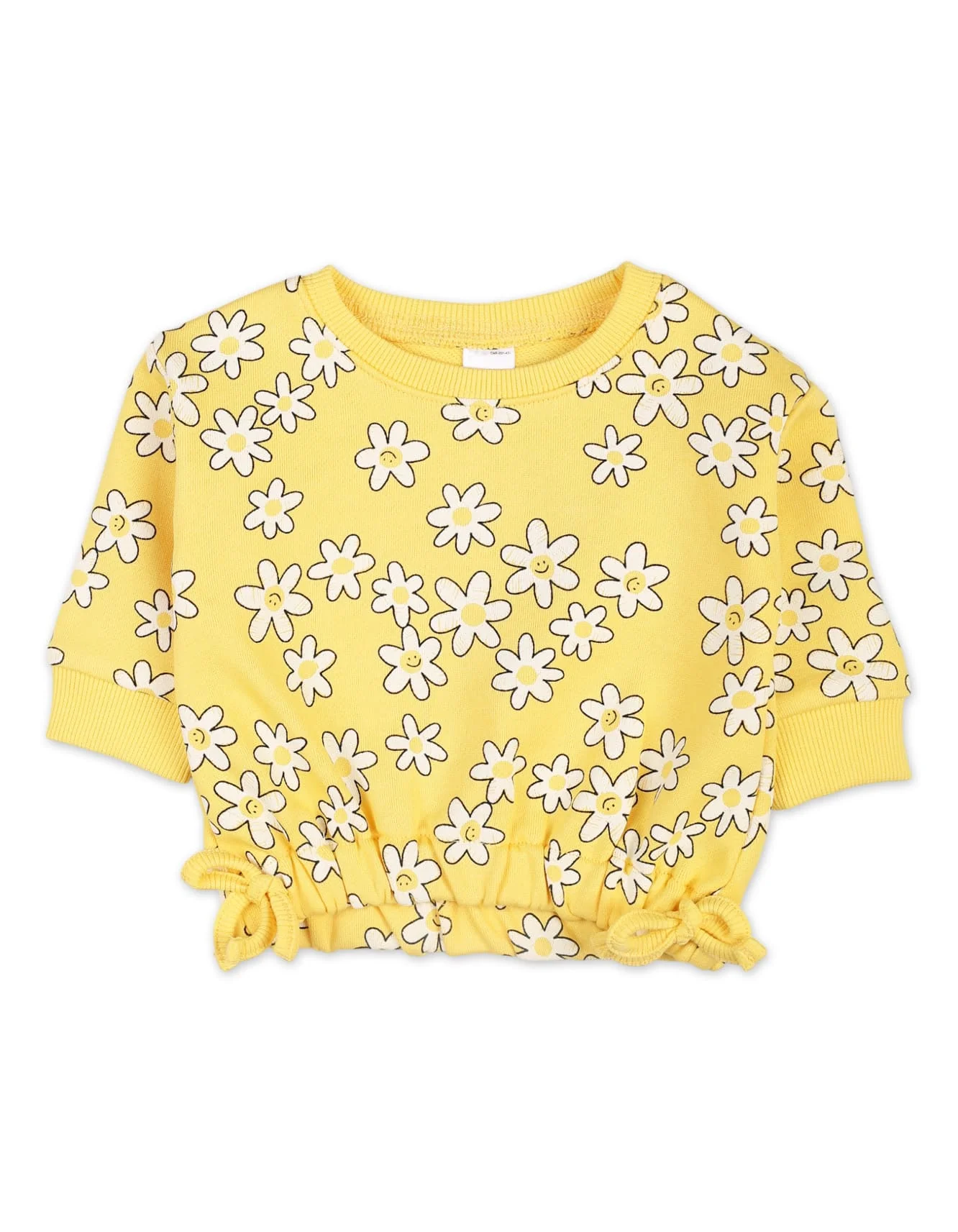 Baby Girls 2 Pieces Winter Suit Sets Bambies Floral Yellow and Cream at Zubaidas - Image 2