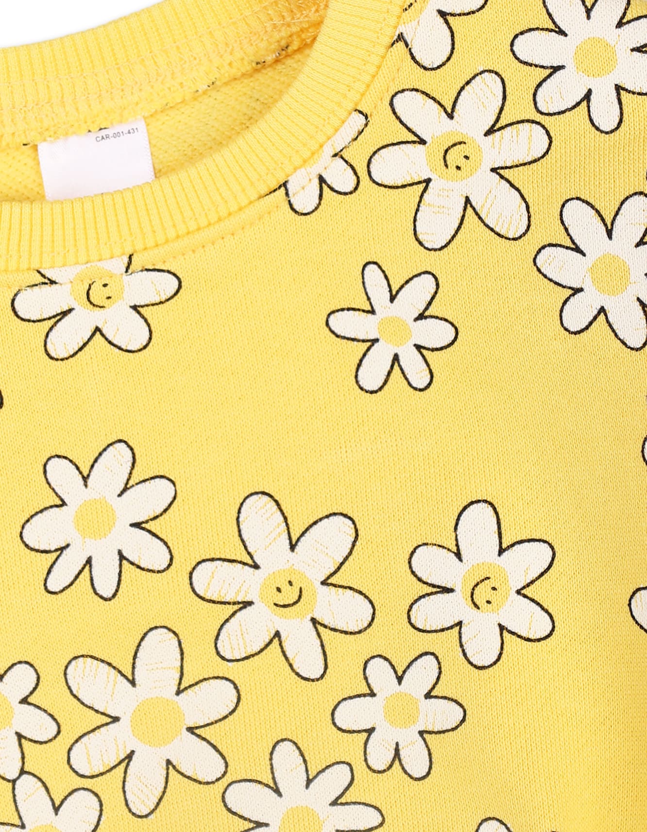 Baby Girls 2 Pieces Winter Suit Sets Bambies Floral Yellow and Cream at Zubaidas - Image 4