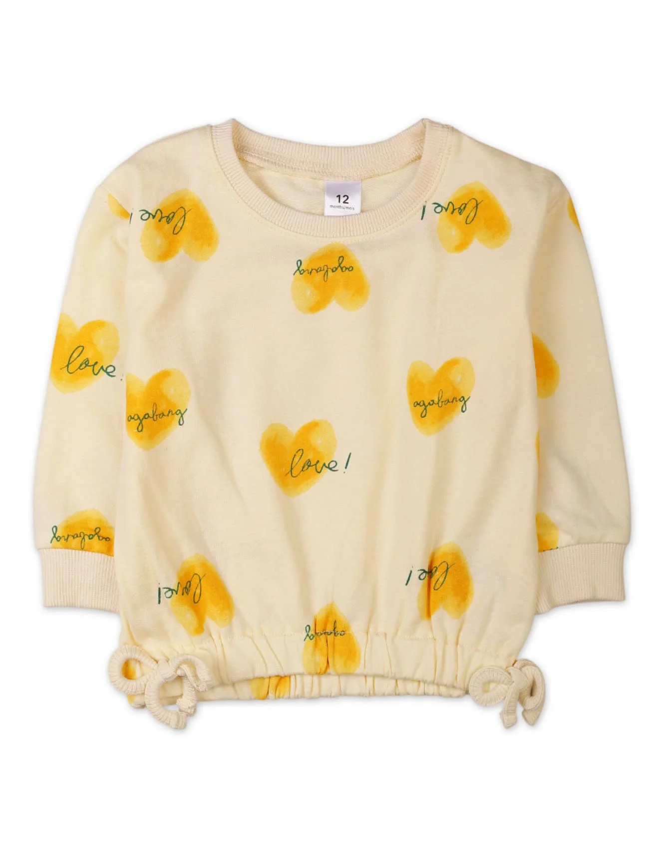 Baby Girls 2 Pieces Winter Suit Sets Bambies Yellow and Cream at Zubaidas - Image 2