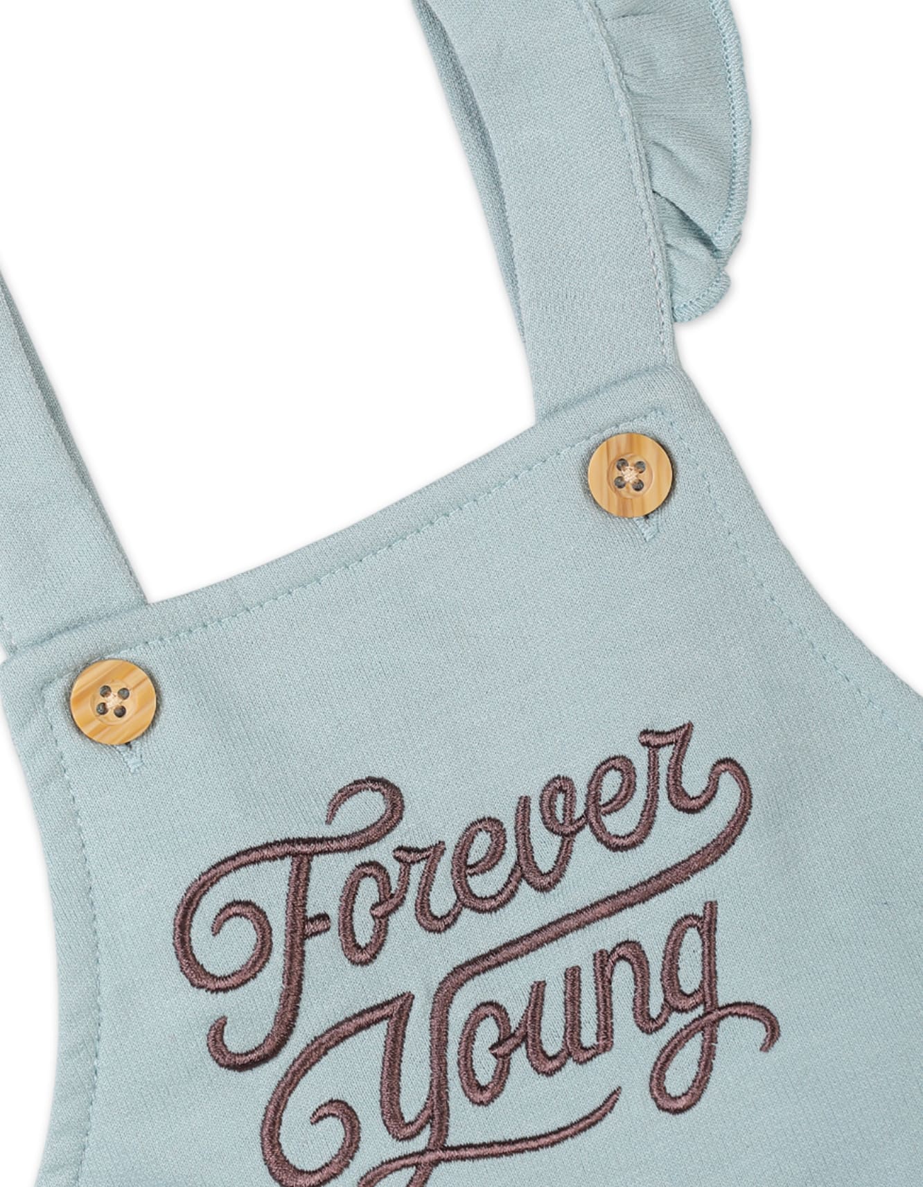 Baby Girls 3 Pieces Dungaree Winter Suit Sets Bambies Beige and Mint at Zubaidas - Image 6
